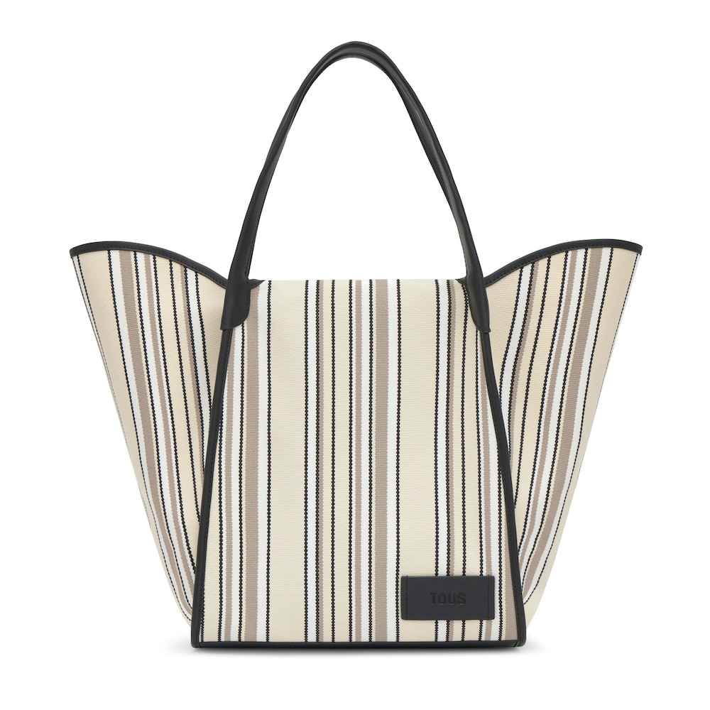 Duża szarobrązowo-wielokolorowa Torba z rączkami TOUS Tulip