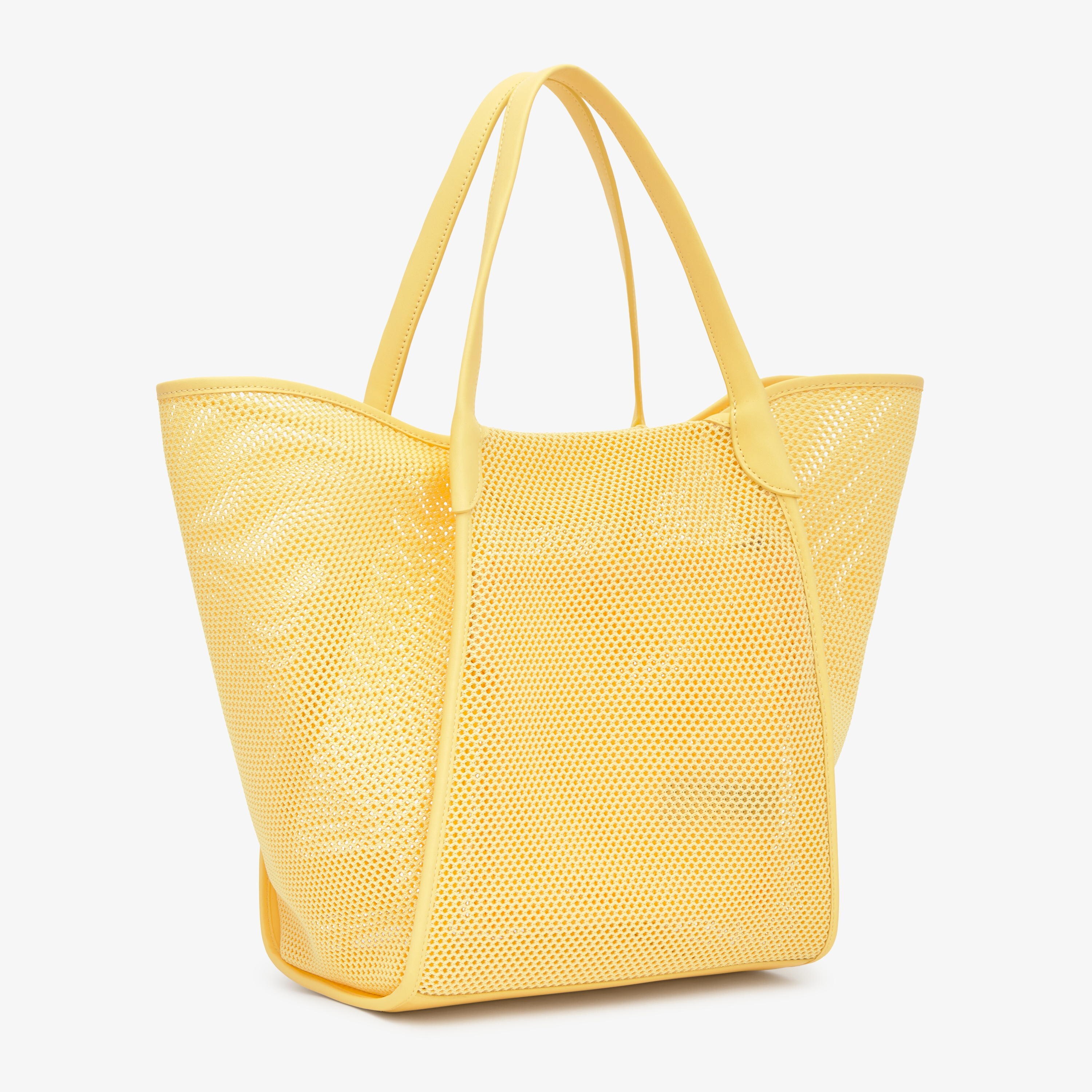 Large yellow Tote bag TOUS Tulip Mesh