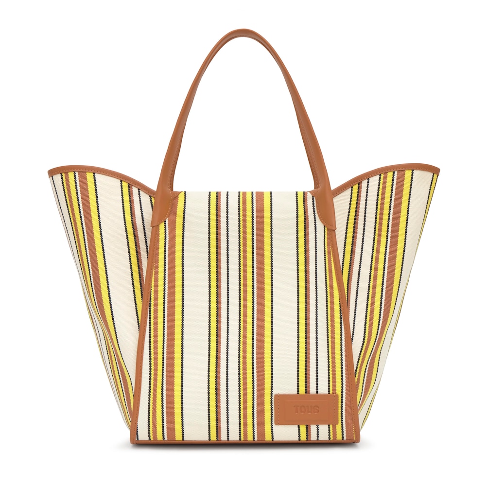 Duża ż&oacute;łto-wielokolorowa Torba z rączkami TOUS Tulip