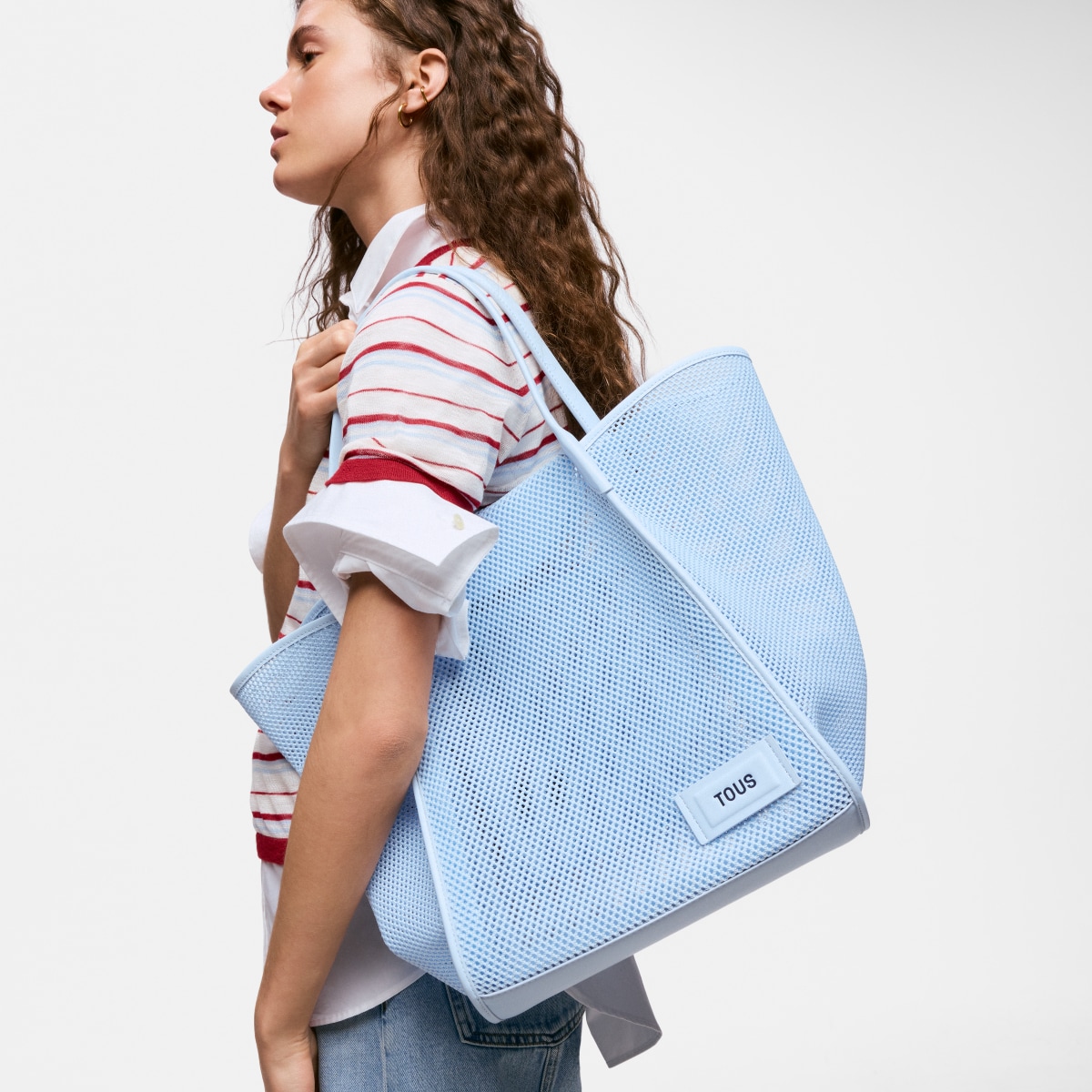 Große Tote Bag Tulip Mesh