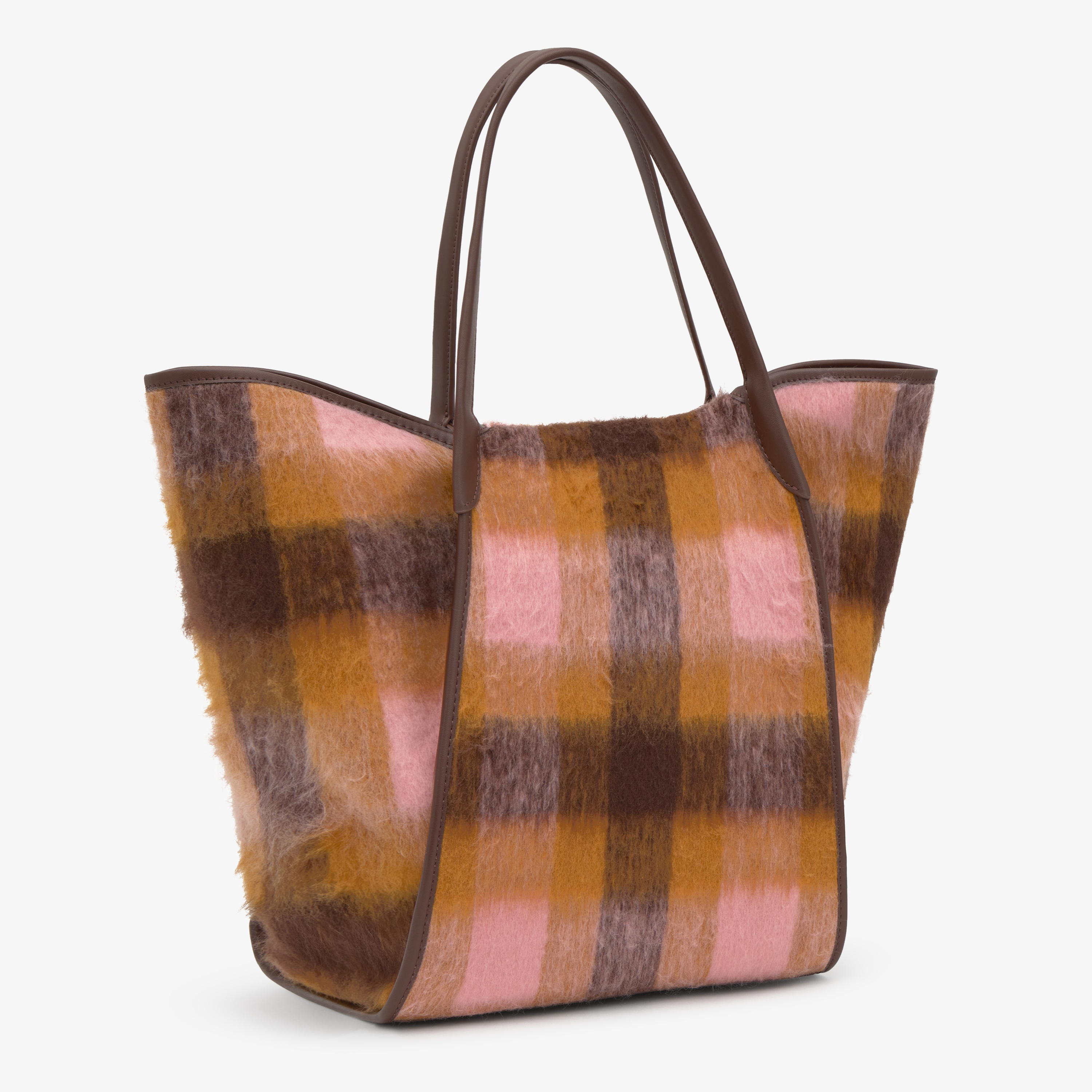 Large brown and pink Tote bag TOUS Tulip Wild