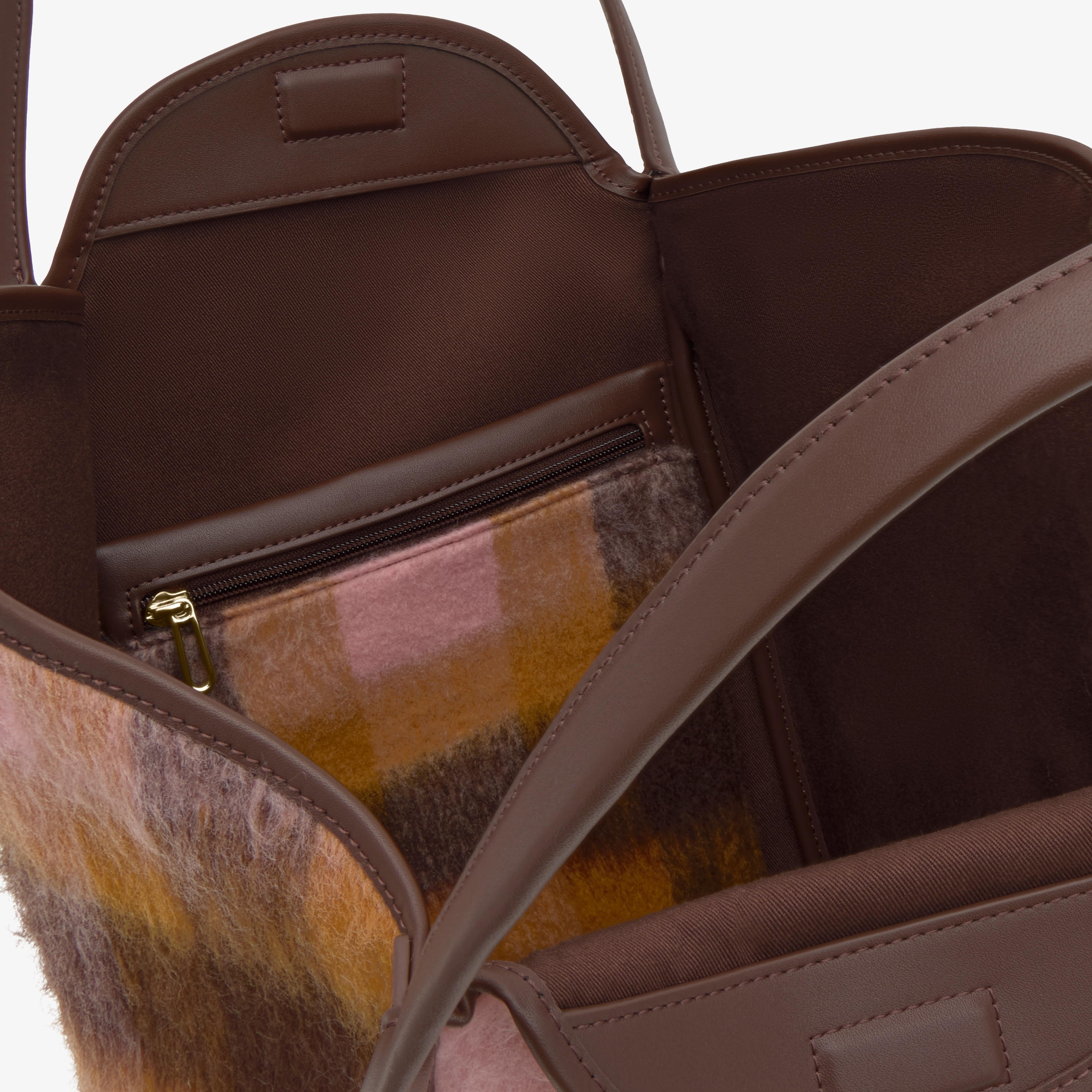 Large brown and pink Tote bag TOUS Tulip Wild