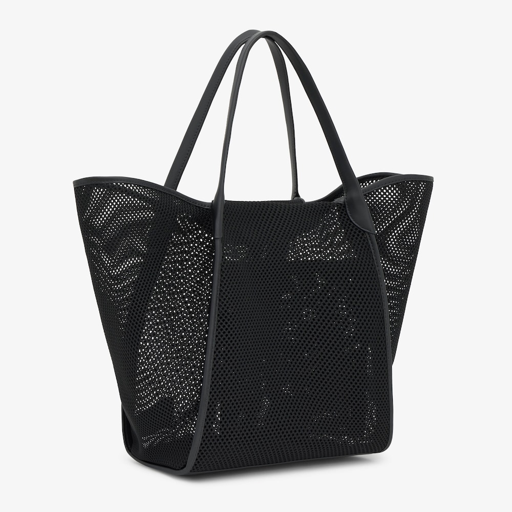 TOUS Tulip&aacute;nov&aacute; s&iacute;ťka &ndash; velk&aacute; čern&aacute; přepravka