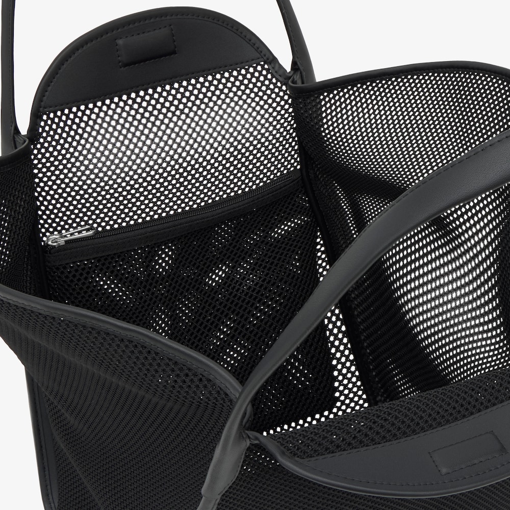 TOUS Tulip&aacute;nov&aacute; s&iacute;ťka &ndash; velk&aacute; čern&aacute; přepravka