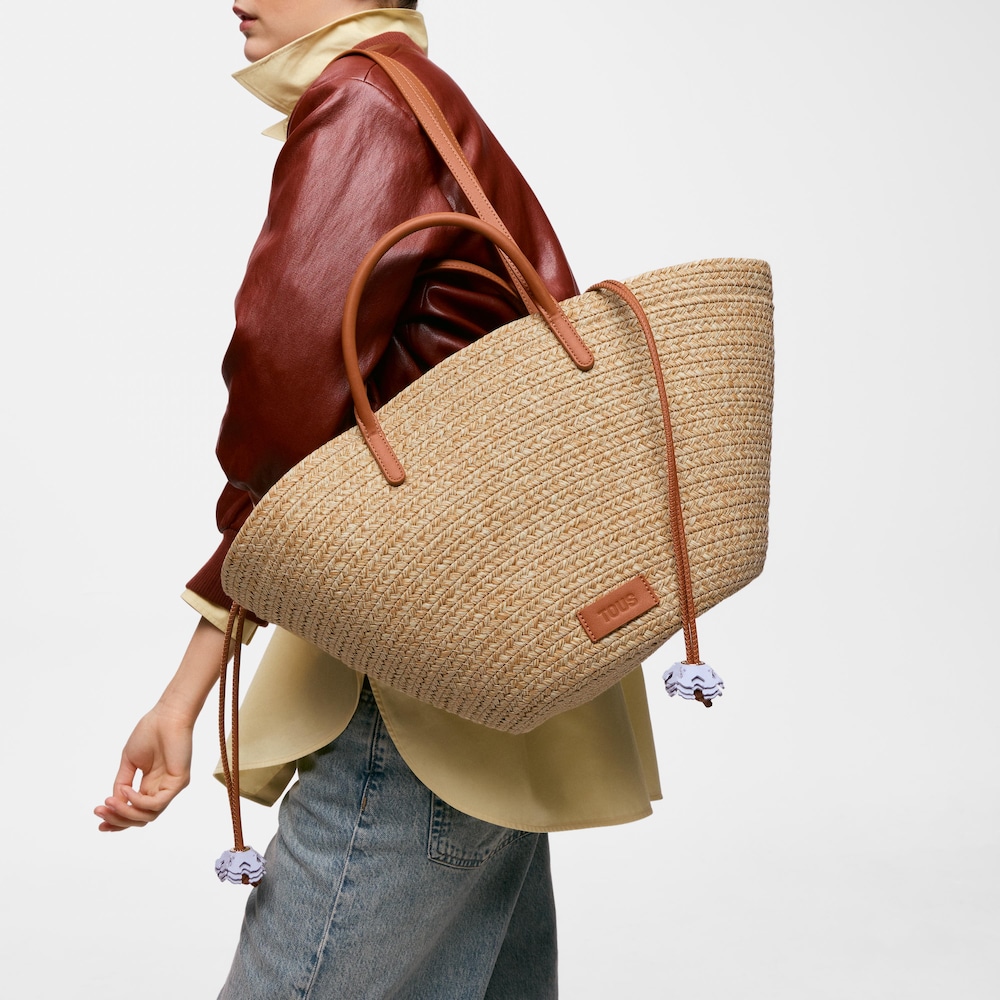 Capazo grande natural TOUS Summer Holidays