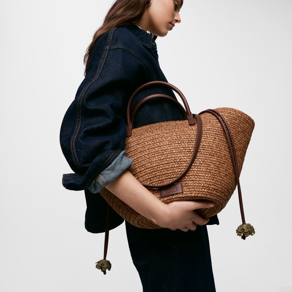 Capazo grande marr&oacute;n TOUS Summer Holidays