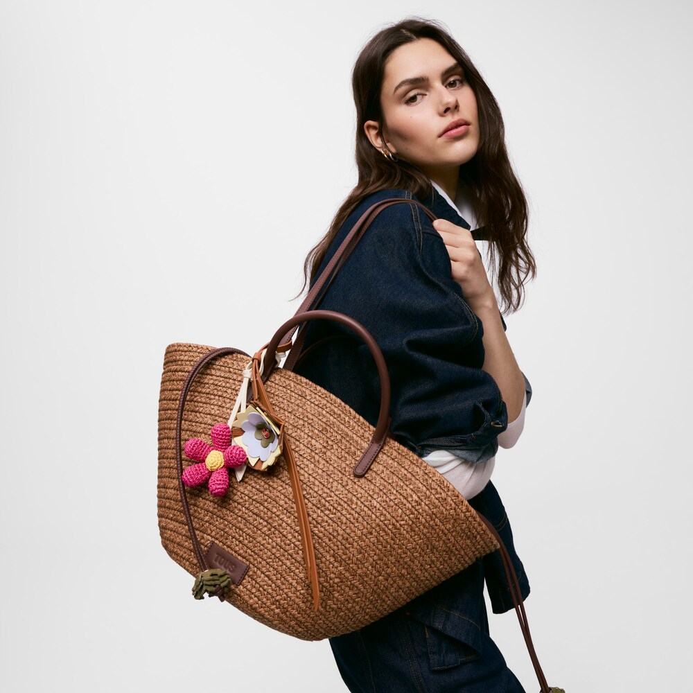 Capazo grande marr&oacute;n TOUS Summer Holidays