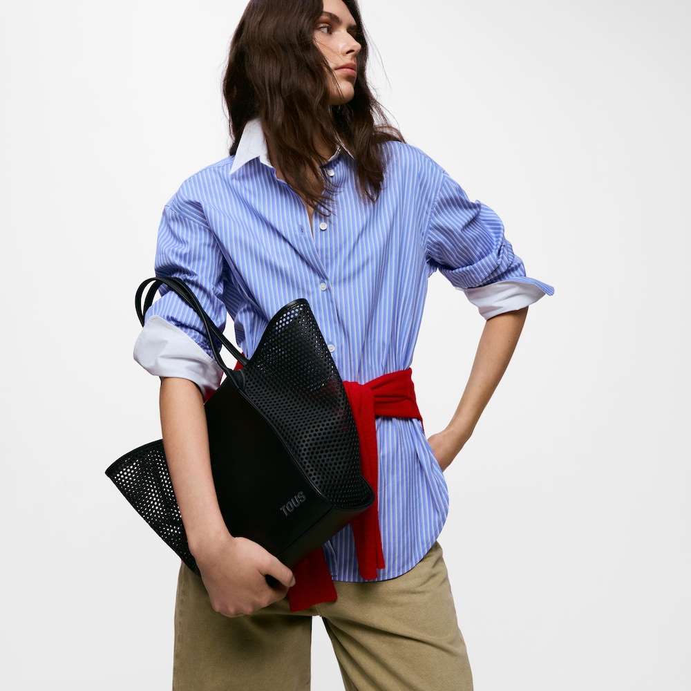 TOUS Tulip&aacute;nov&yacute; v&yacute;rez, stredne čierny nosič