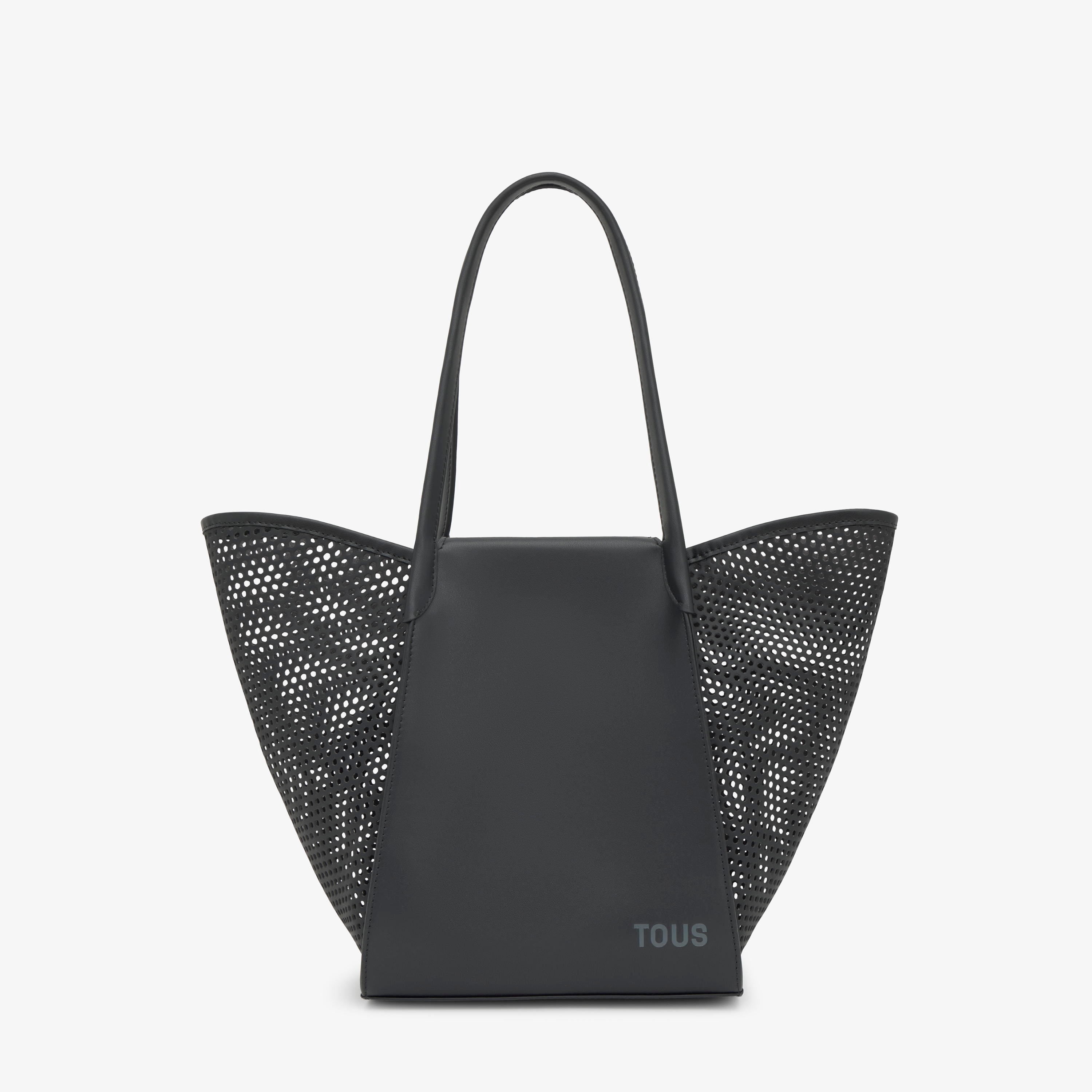 Medium black Tote bag TOUS Tulip Cutout