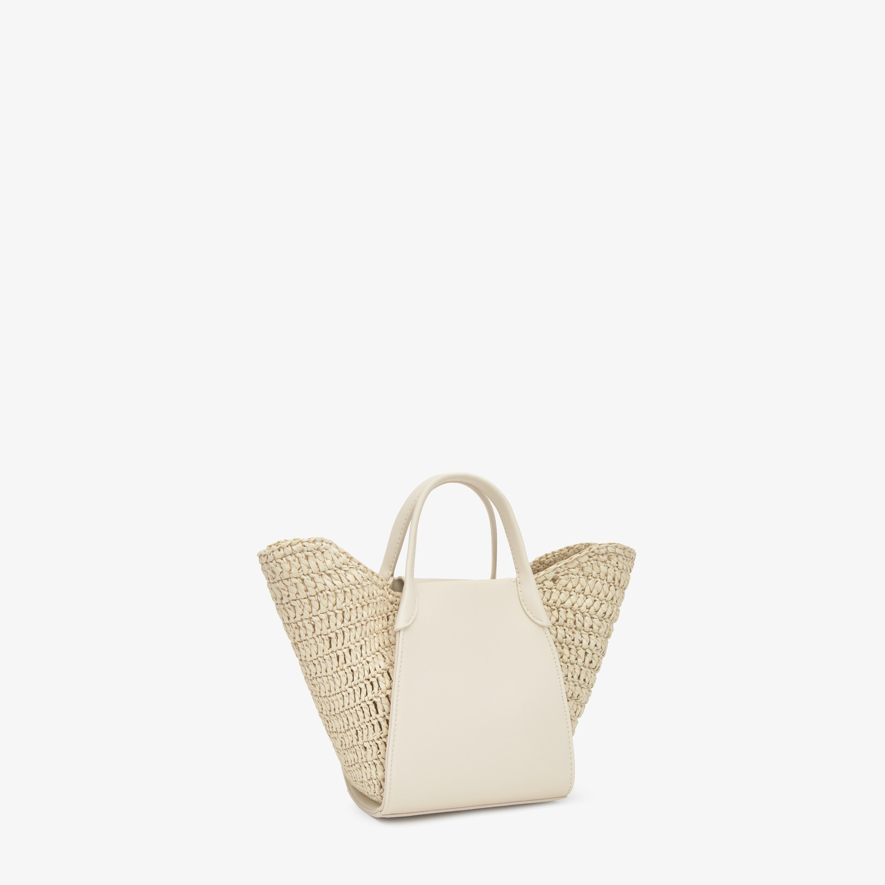 Small beige Tote bag TOUS Tulip Rafia