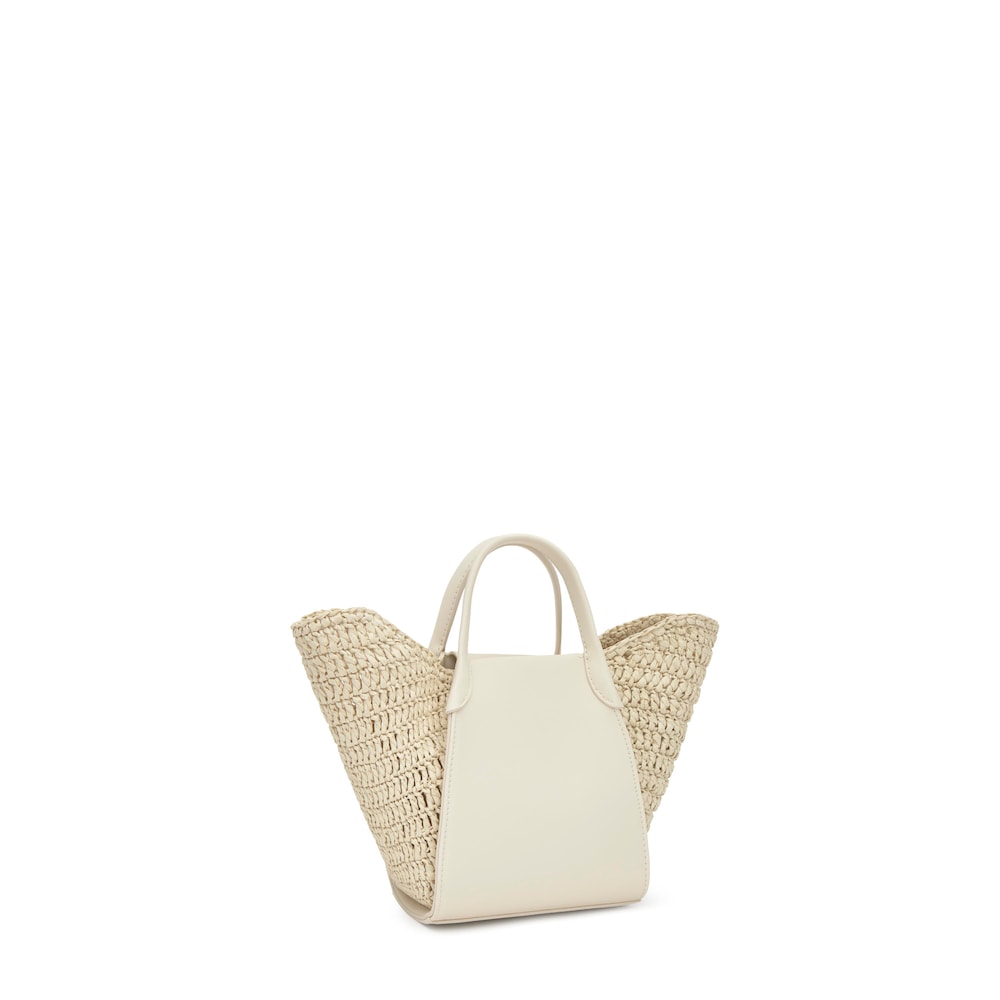 Mal&aacute; b&eacute;žov&aacute; Ta&scaron;ka TOUS Tulip Rafia