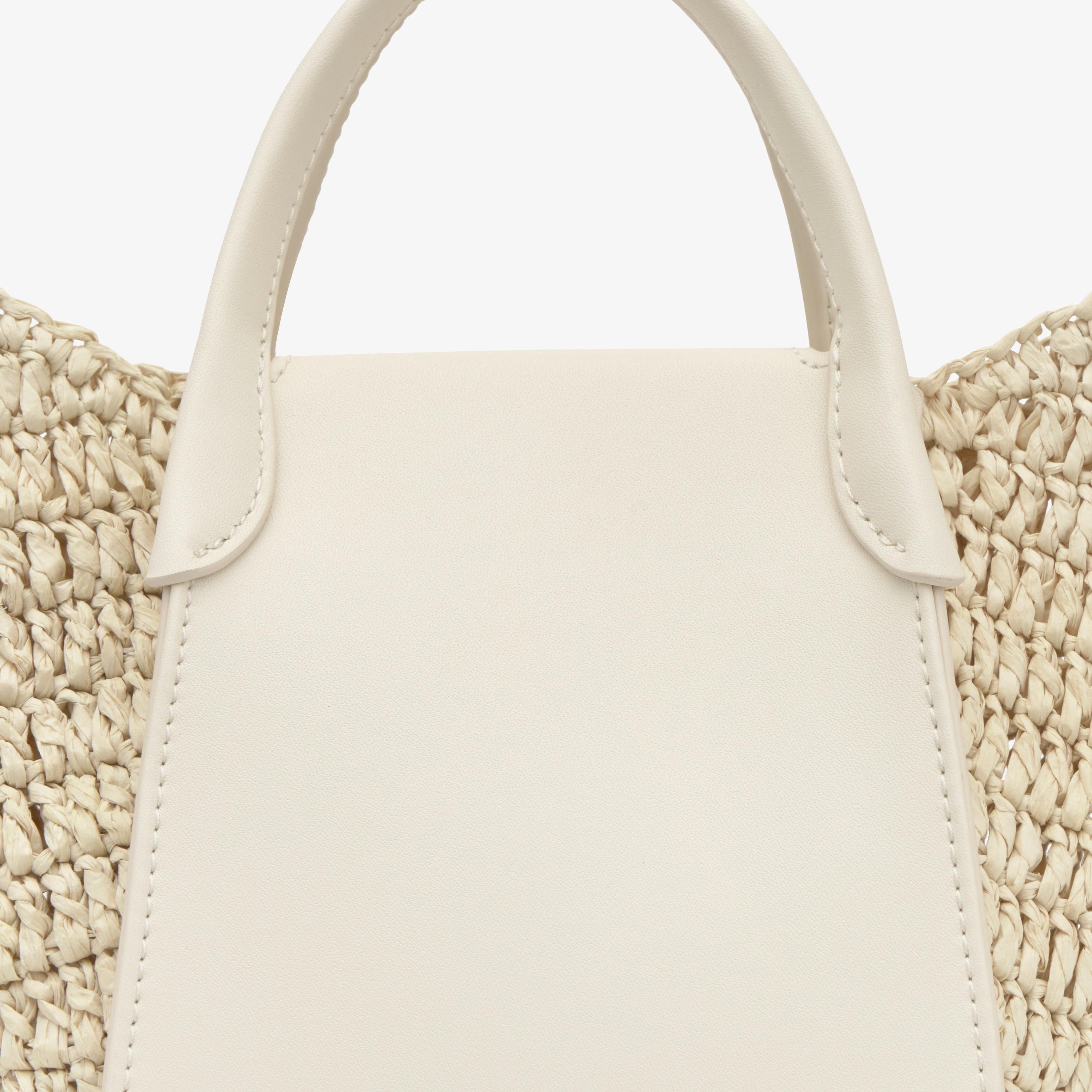 Small beige Tote bag TOUS Tulip Rafia