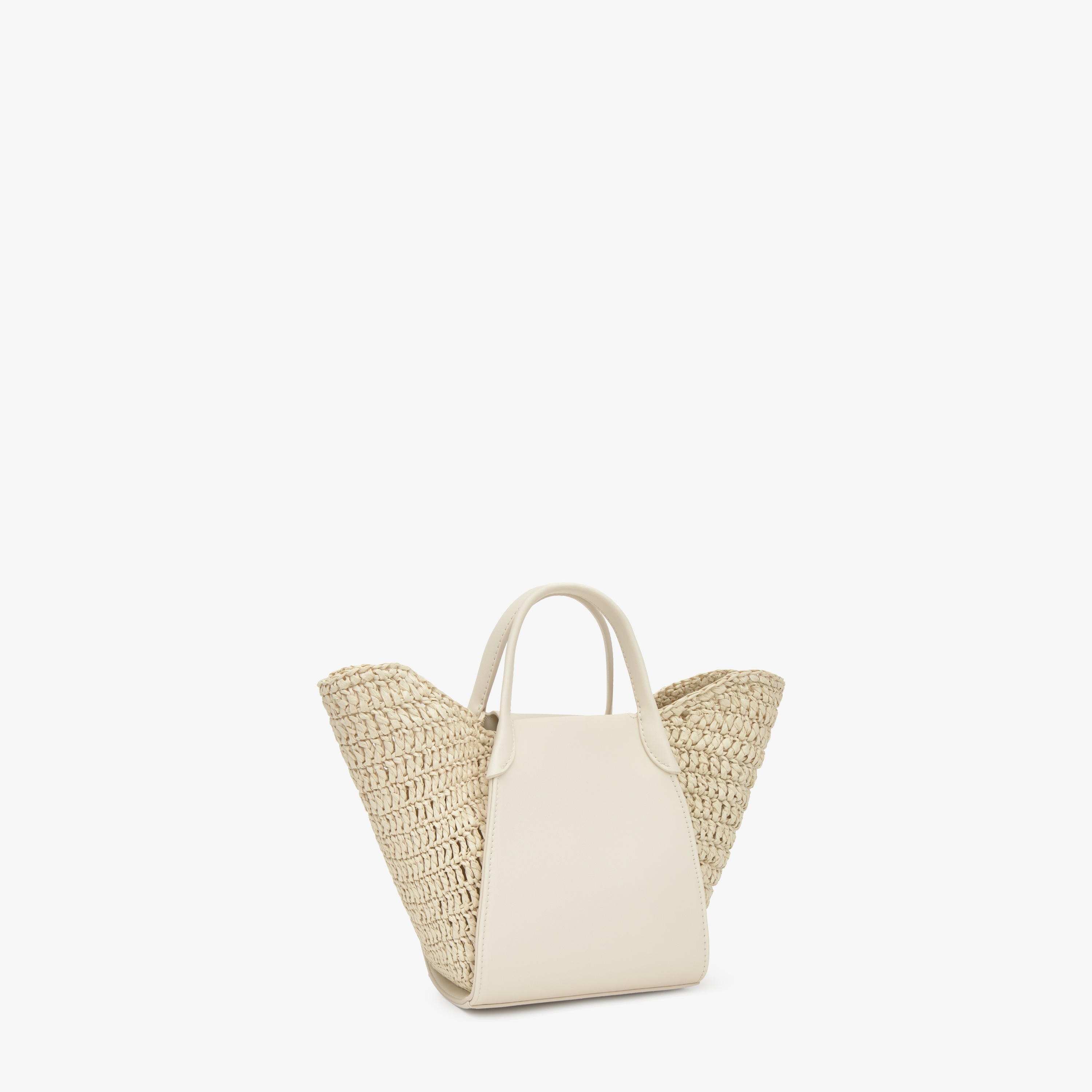 Small beige Tote bag TOUS Tulip Rafia