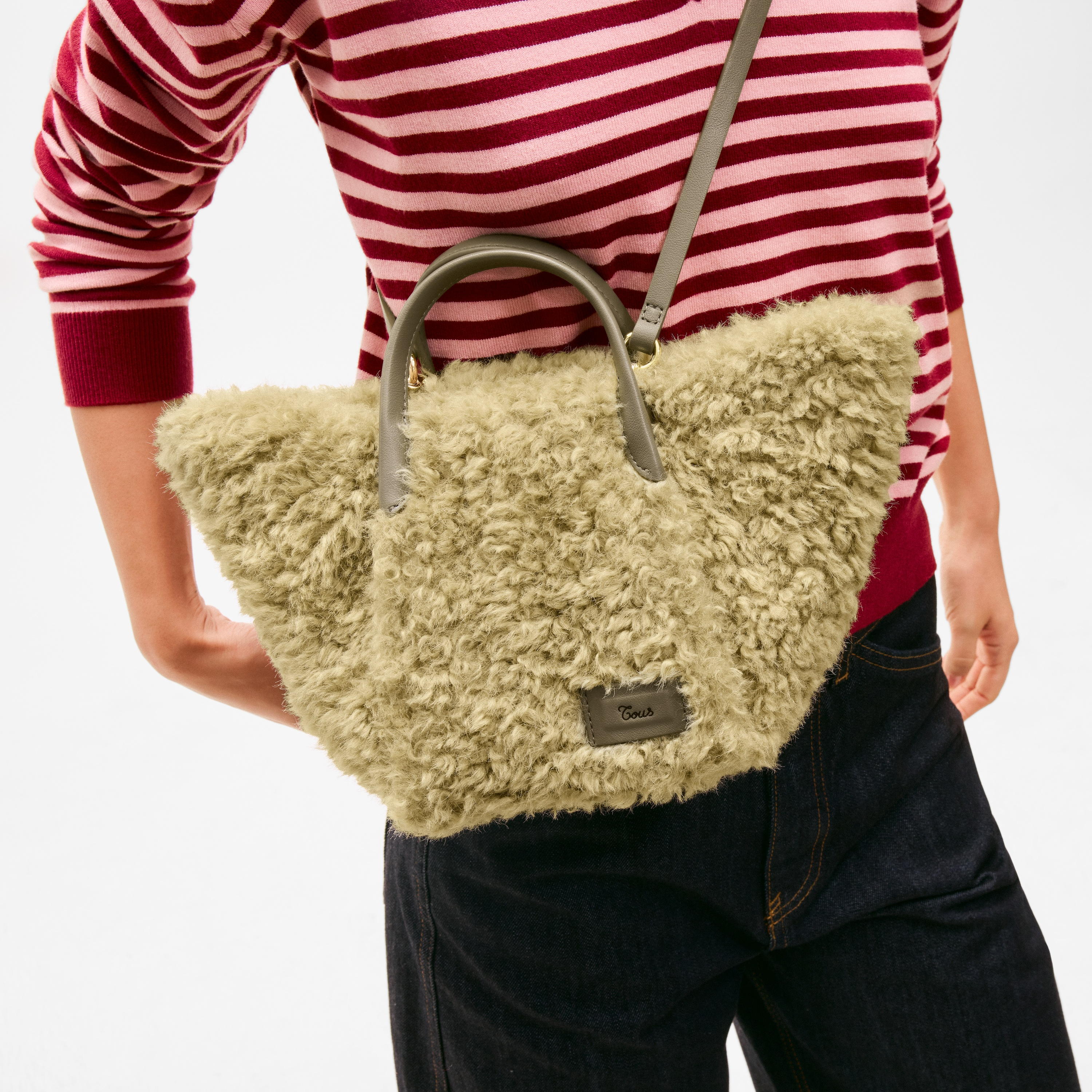 Small green Tote bag TOUS Tulip Wild