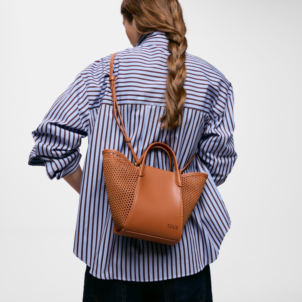 Mała Torba z rączkami w kolorze camelowym TOUS&nbsp;Tulip Cutout