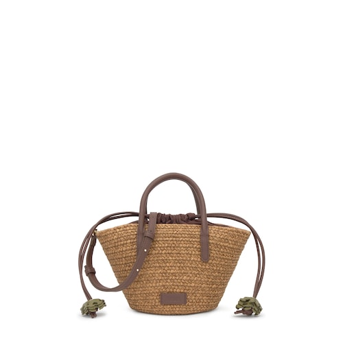 Capazo peque&ntilde;o marr&oacute;n TOUS Summer Holidays