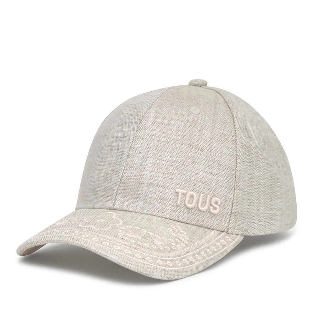 Beżowa Czapka z haftem TOUS Motifs Paisley