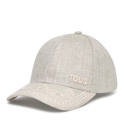 Beżowa Czapka z haftem TOUS Motifs Paisley