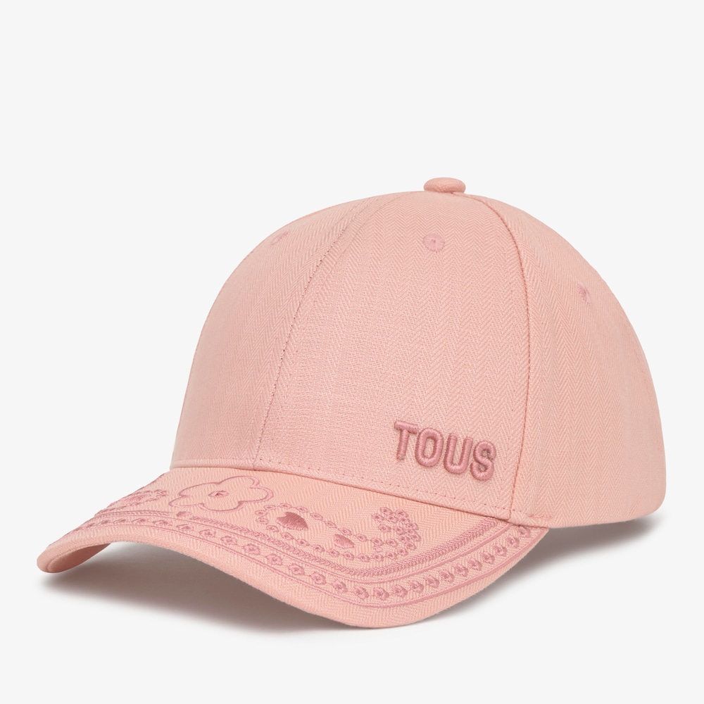 Ciemnor&oacute;żowa Czapka z haftem TOUS Motifs Paisley