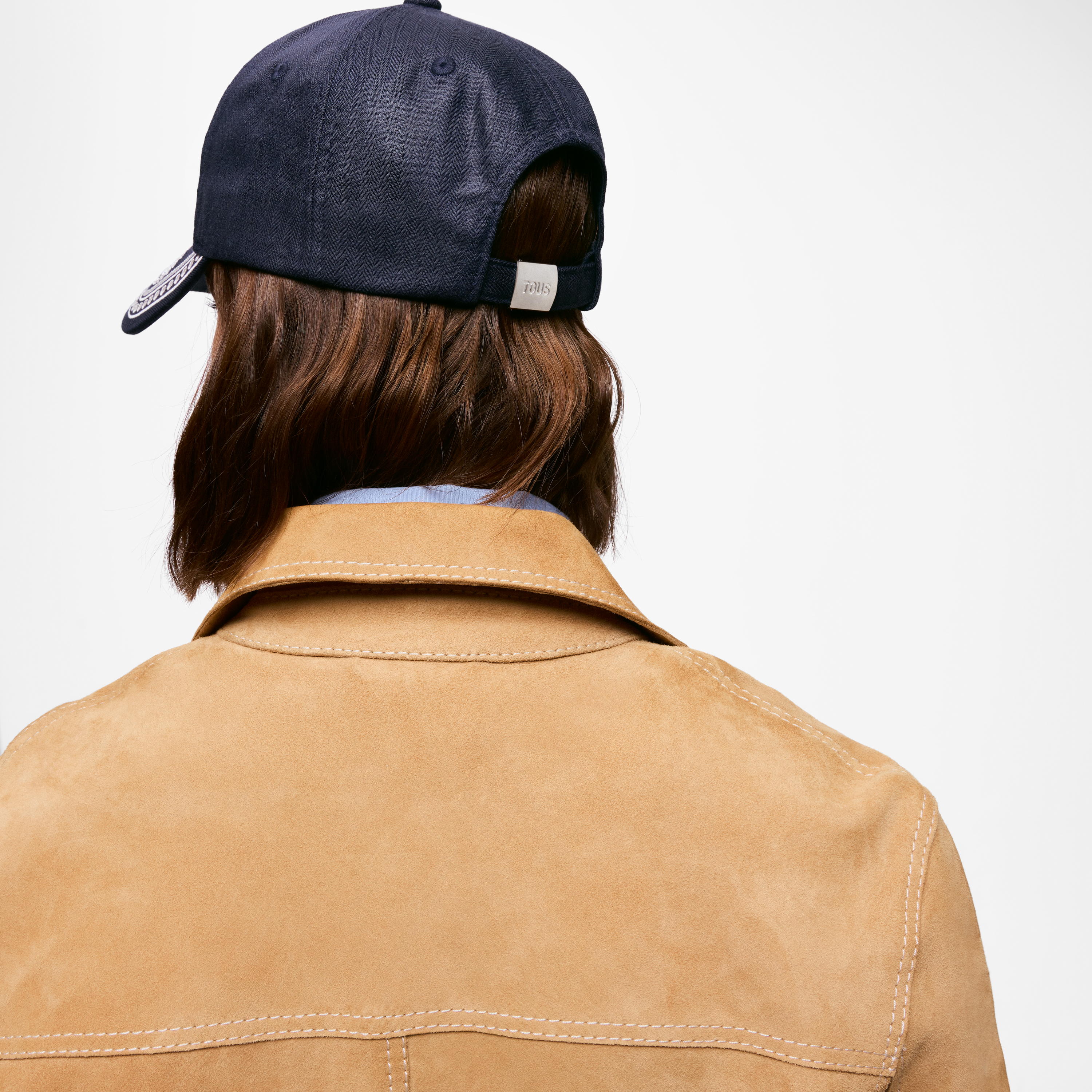 Navy blue embroidered Cap TOUS Motifs Paisley