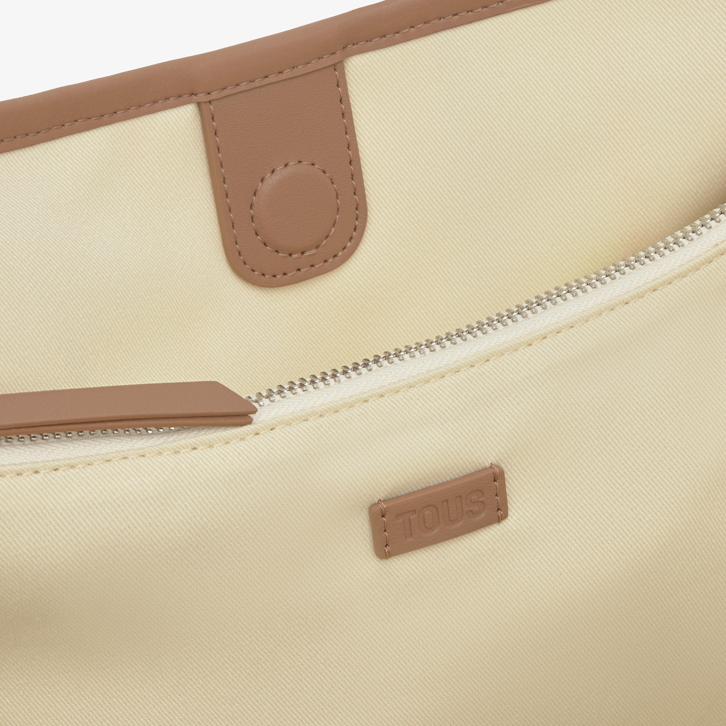 Large brown Shopping bag TOUS Summer Holidays Canvas