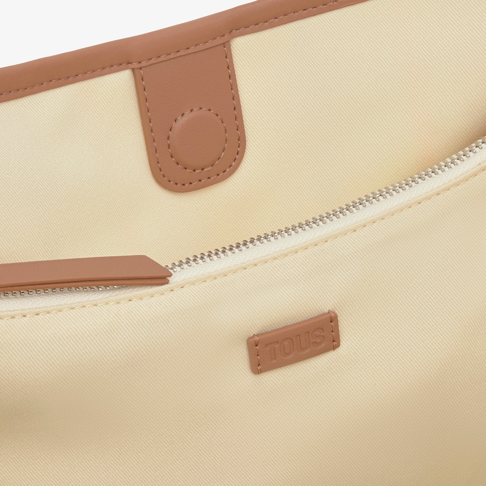 Shopper marron grand TOUS Summer Holidays Canvas
