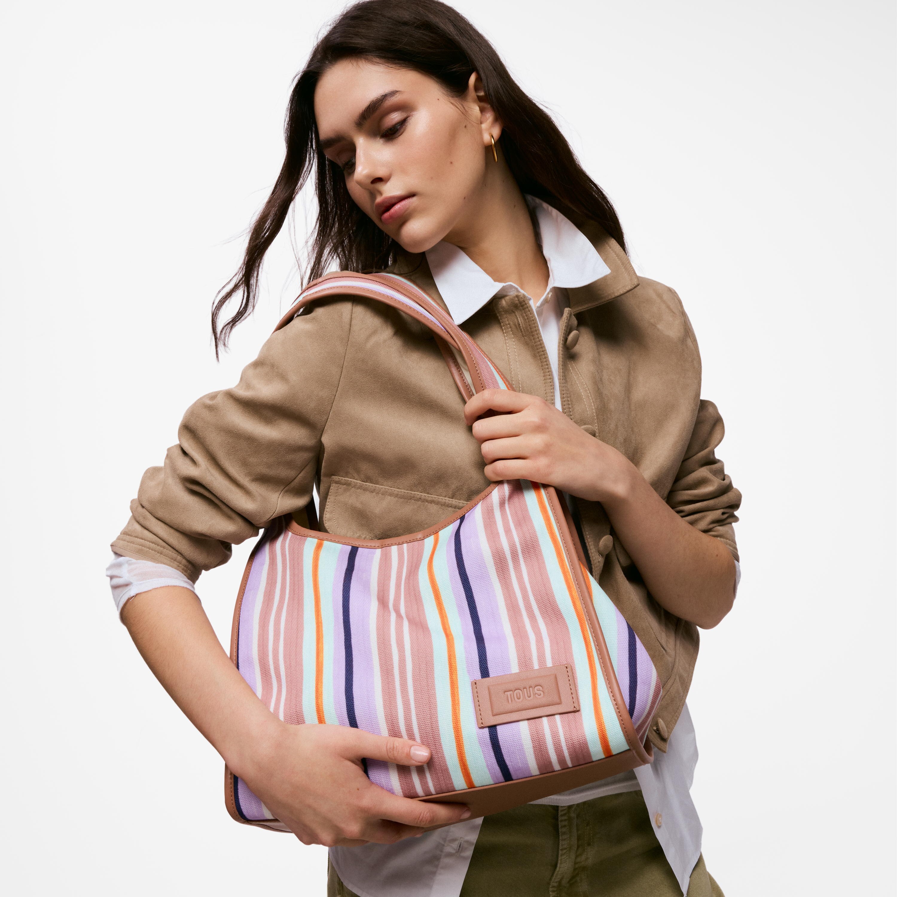 Large brown Shopping bag TOUS Summer Holidays Canvas
