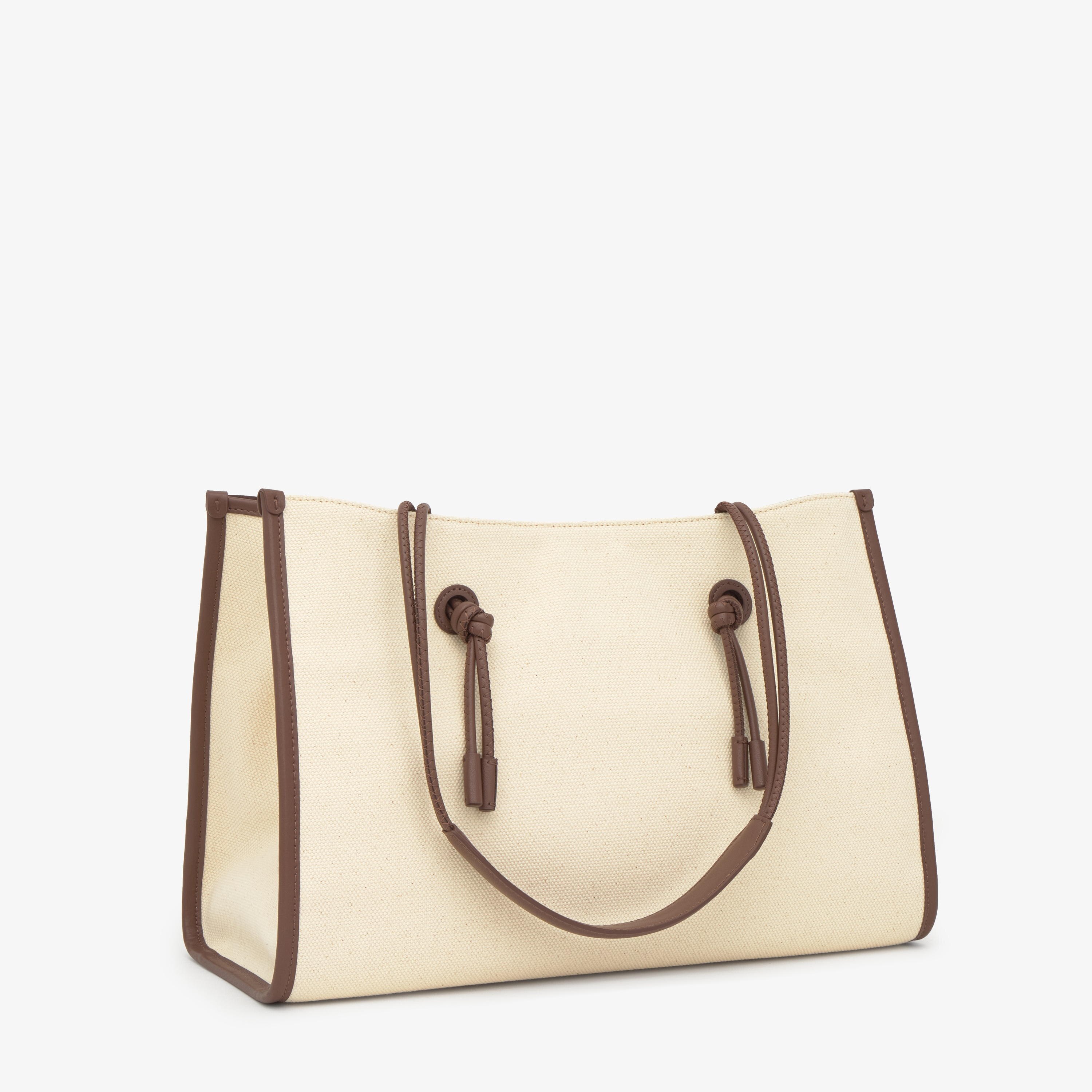 Large beige jacquard Shopping bag TOUS Summer Holidays