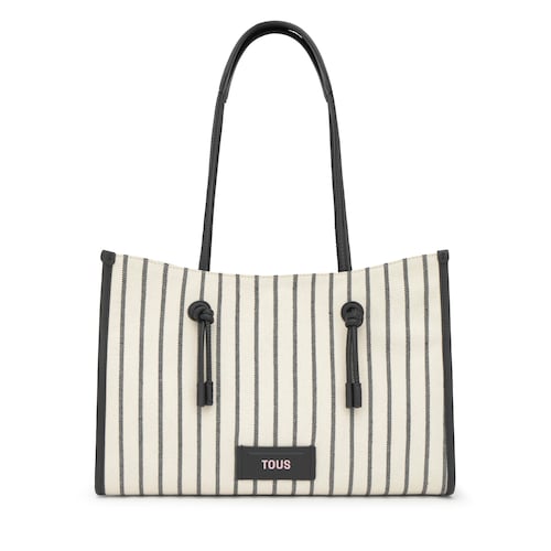 Shopper gran de jacquard negre TOUS Summer Holidays