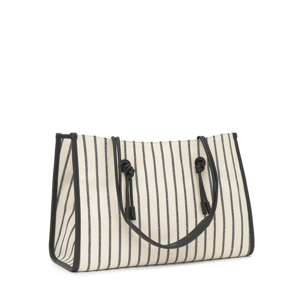 Borsa shopper grande in jacquard nero TOUS Summer Holidays