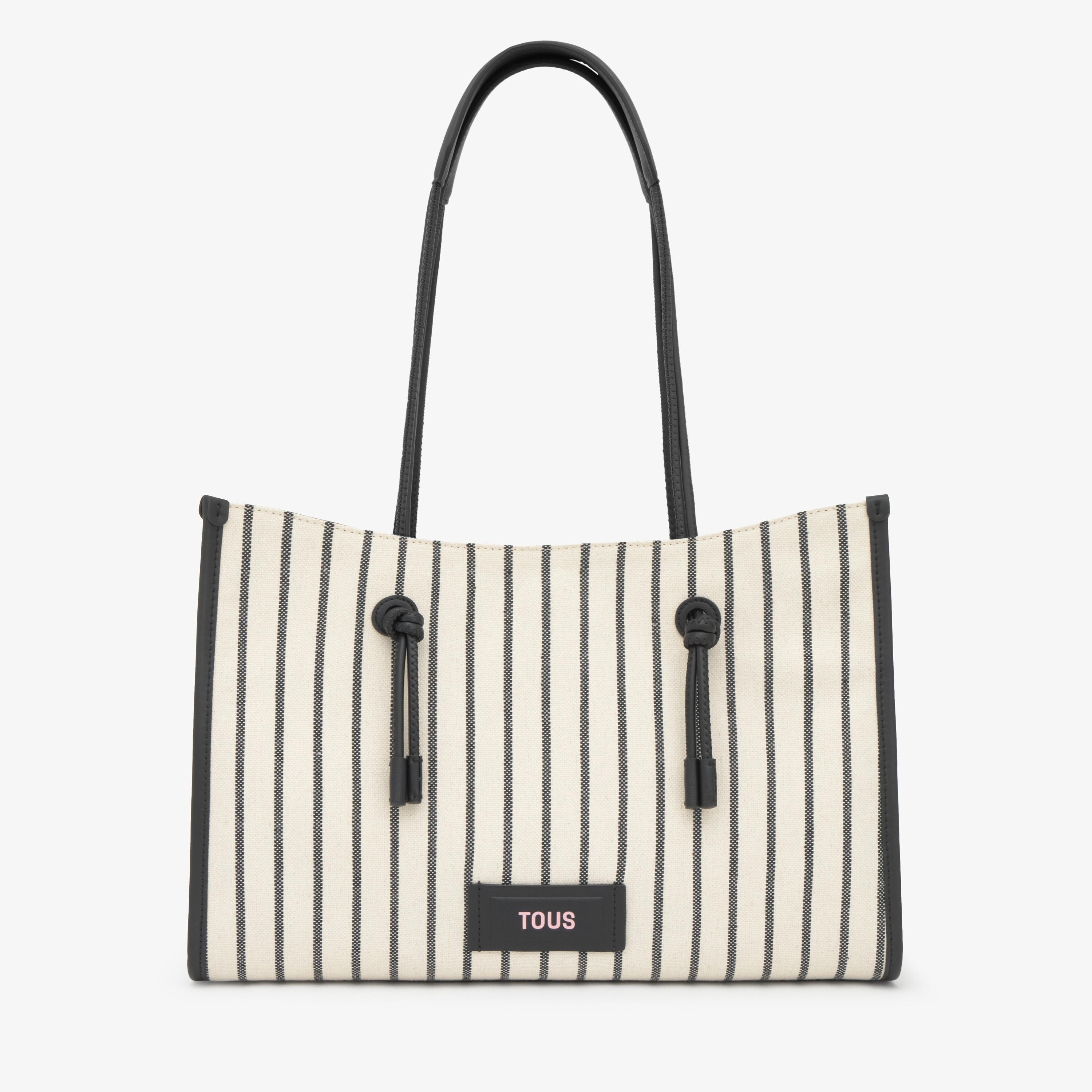 Large black jacquard Shopping bag TOUS Summer Holidays