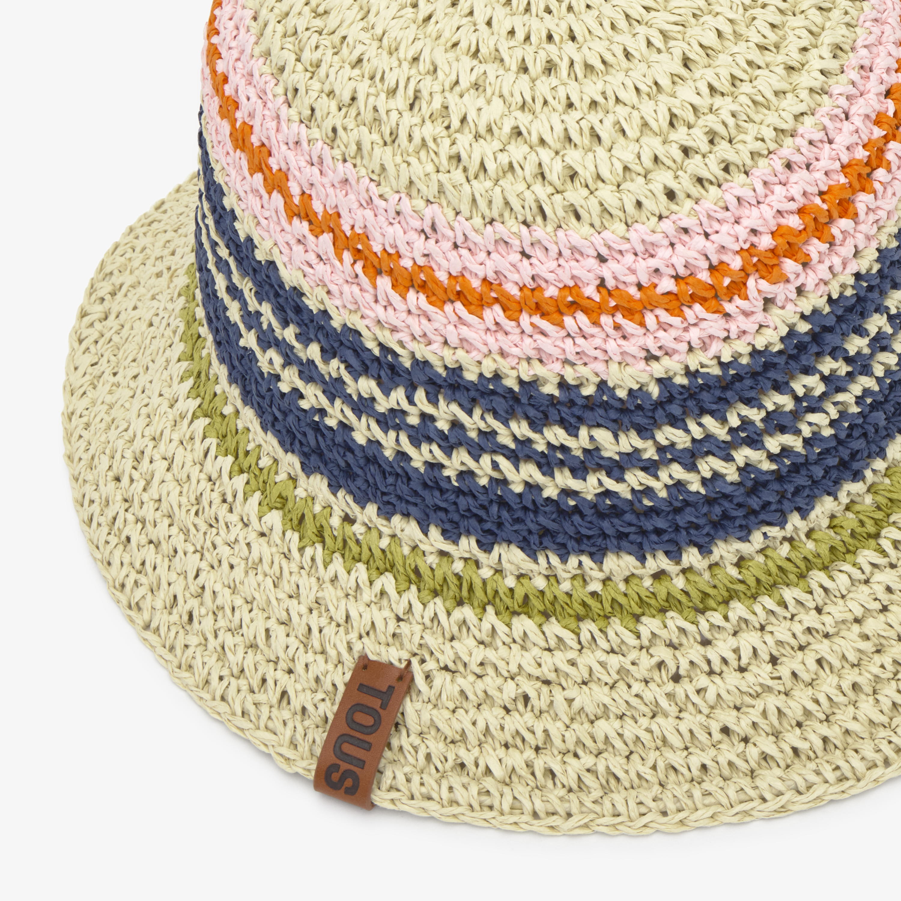 Blue multicolor Hat TOUS Stripes Straw