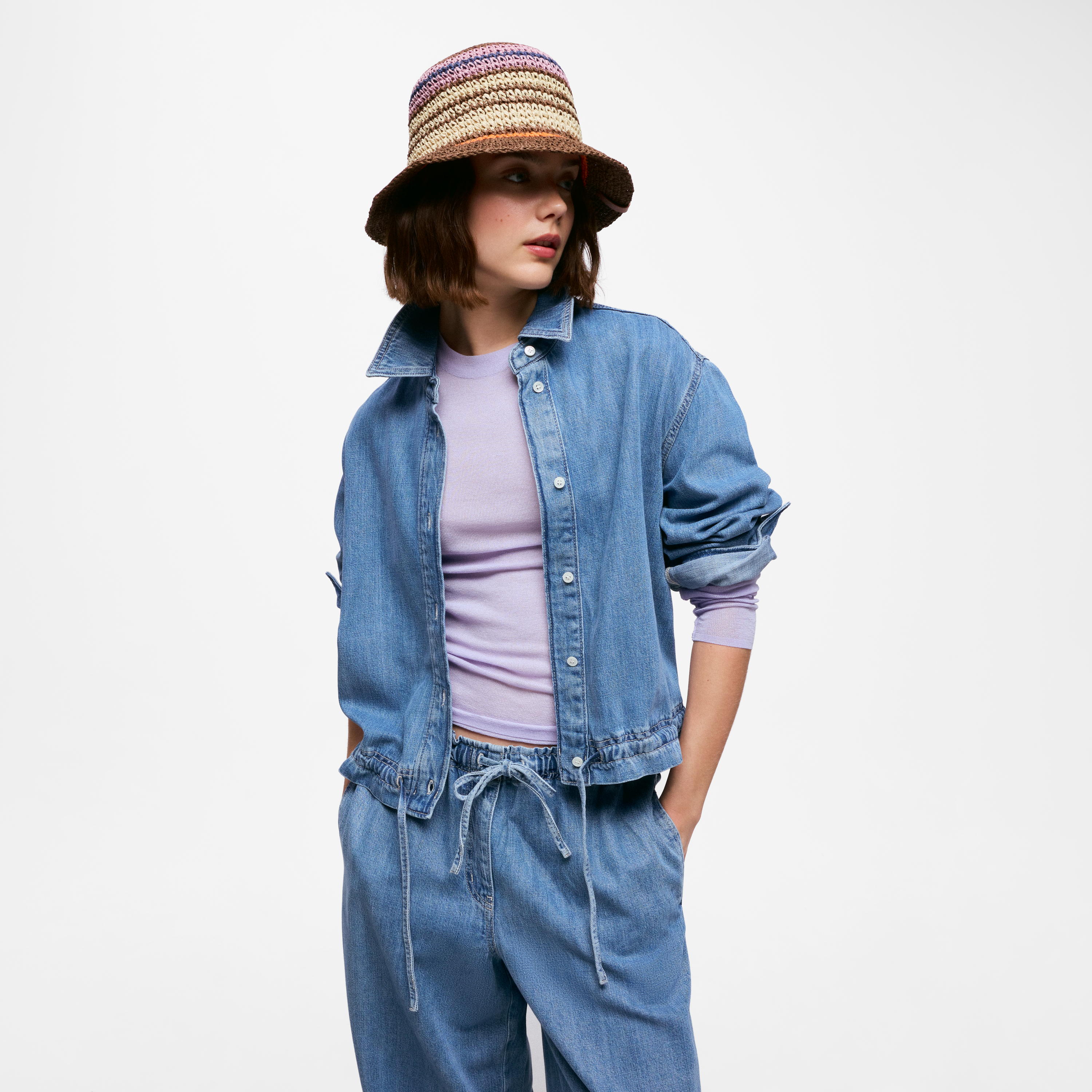 Brown multicolor Hat TOUS Stripes Straw
