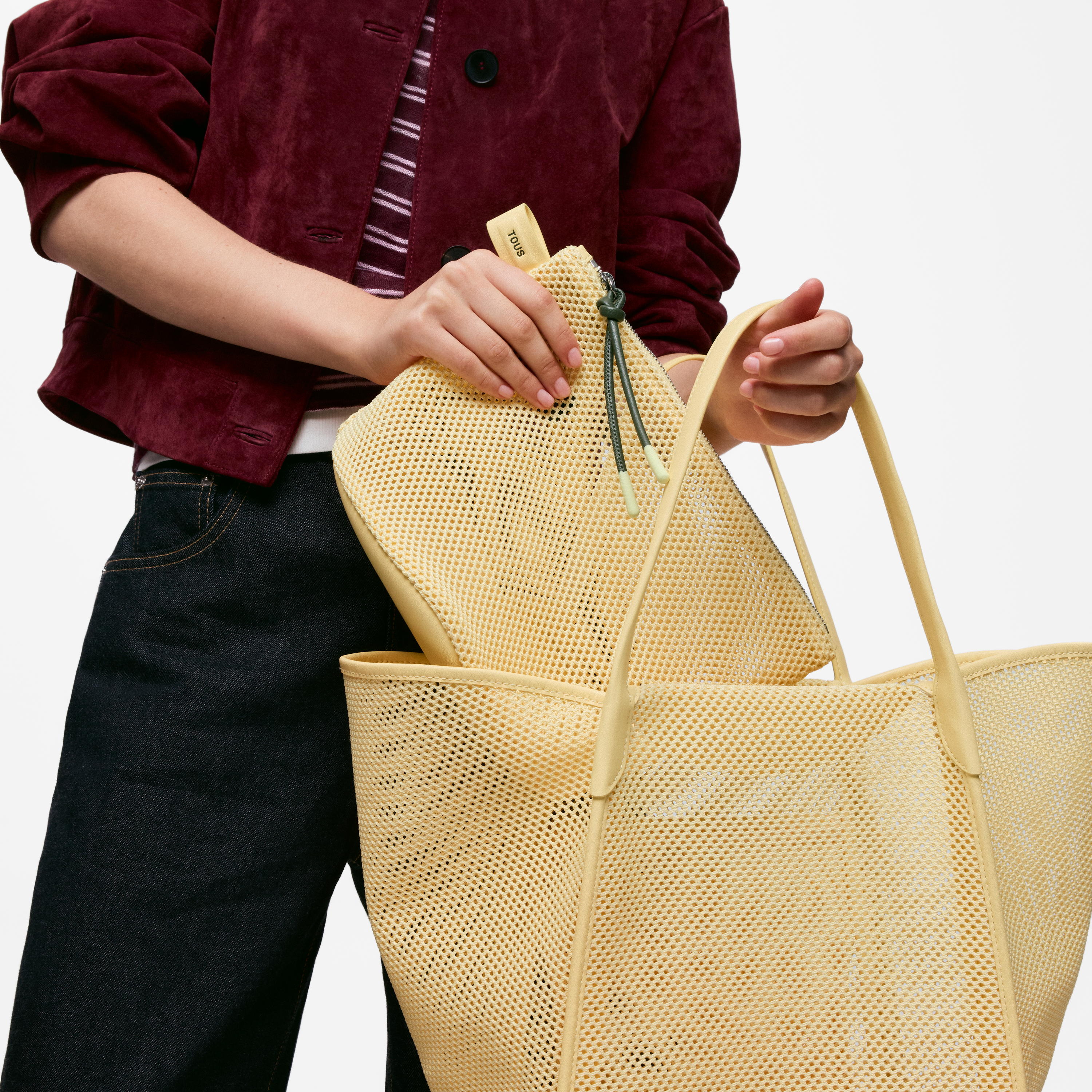 Yellow heart Toiletry bag TOUS Icons Mesh