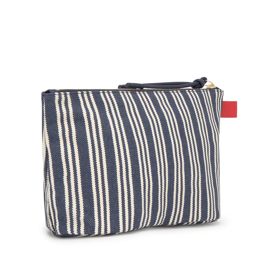 TOUS Icons navy blue heart toiletry bag