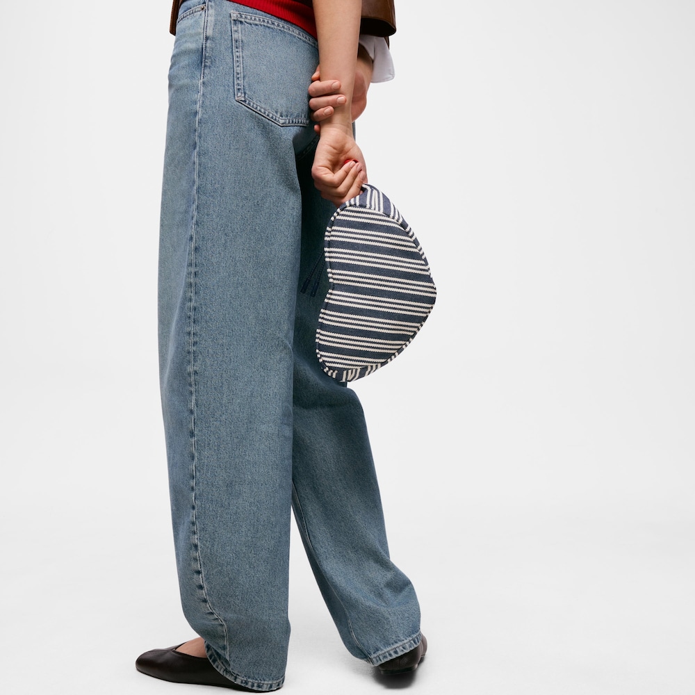 TOUS Icons navy blue heart toiletry bag