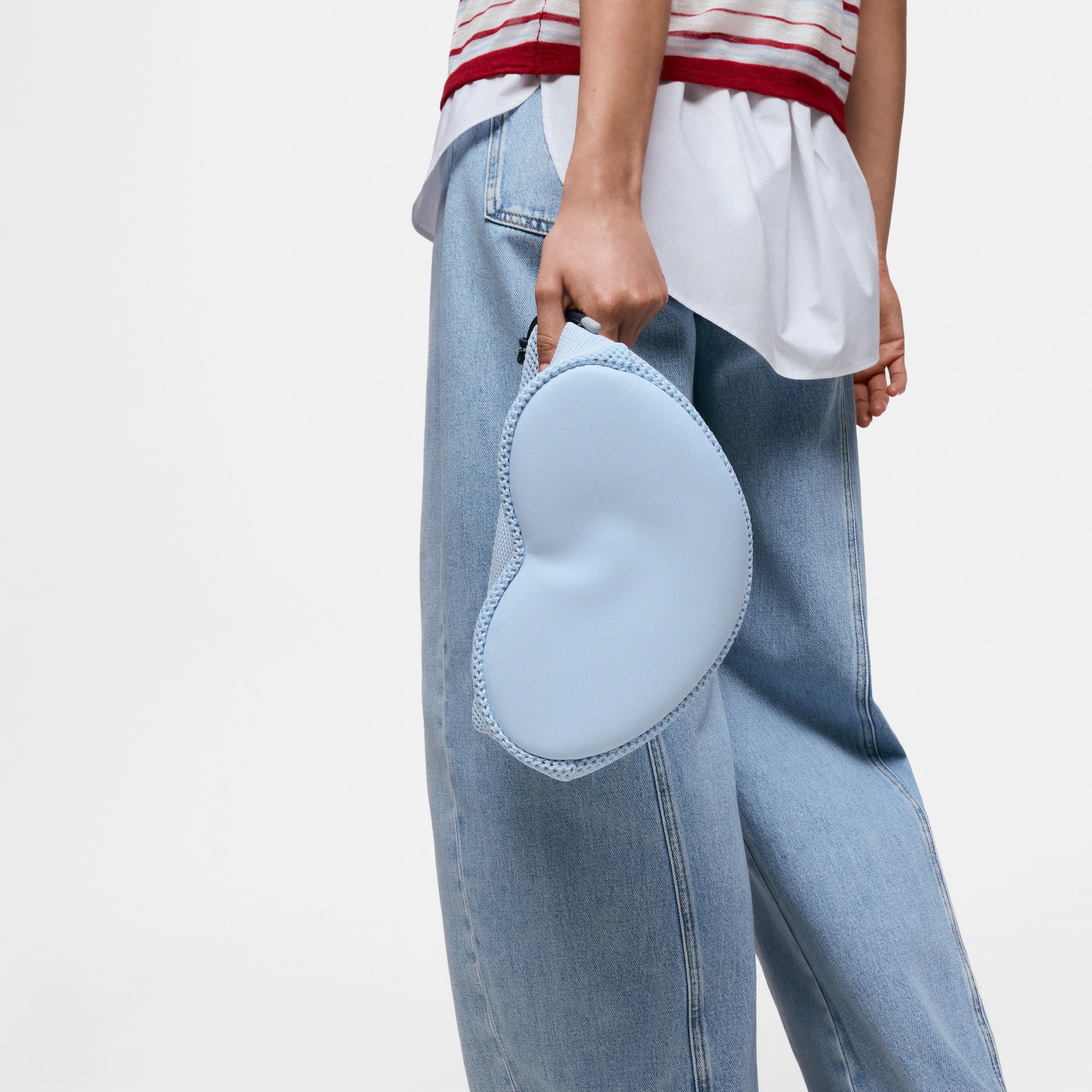 Sky blue heart Toiletry bag TOUS Icons Mesh