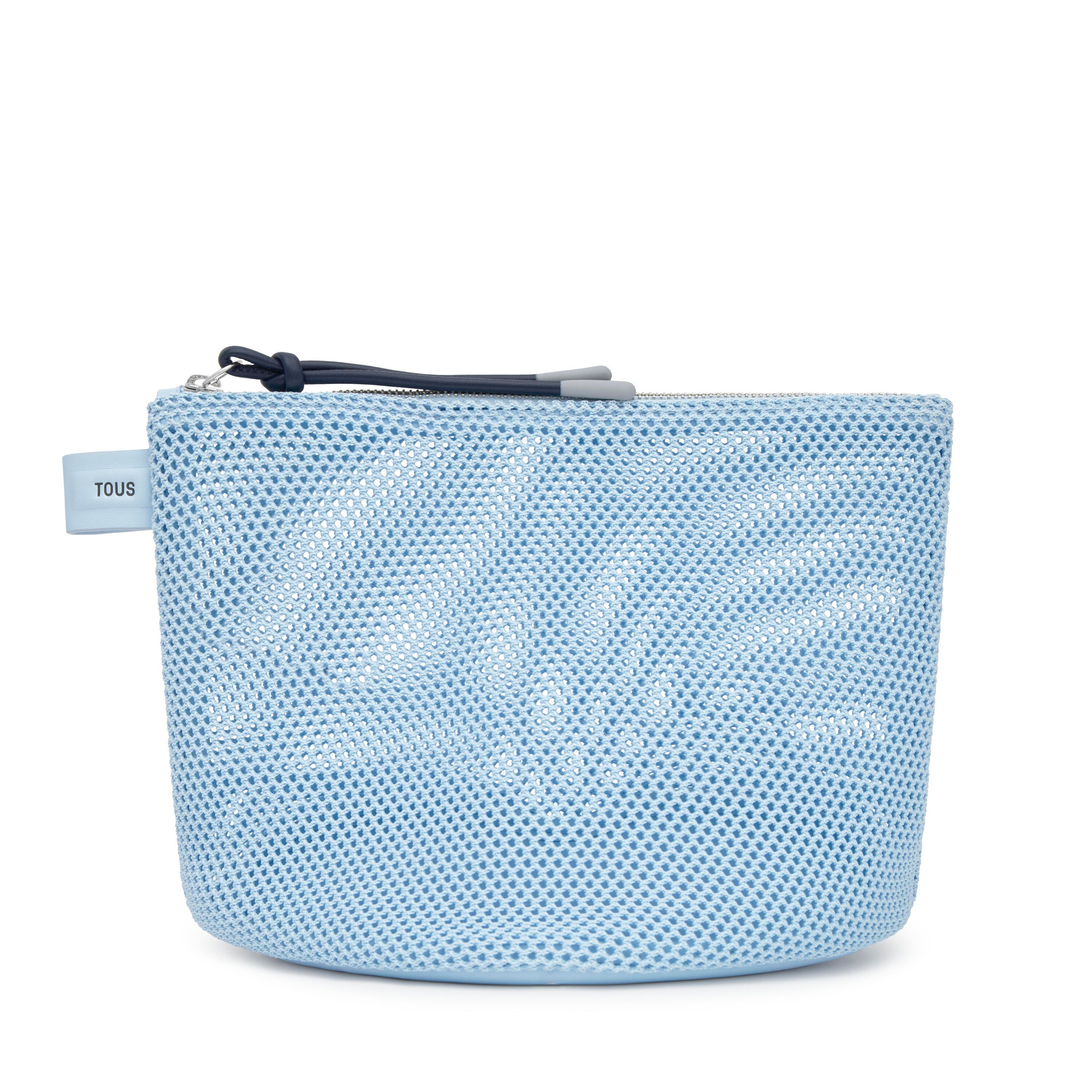 Sky blue heart Toiletry bag TOUS Icons Mesh