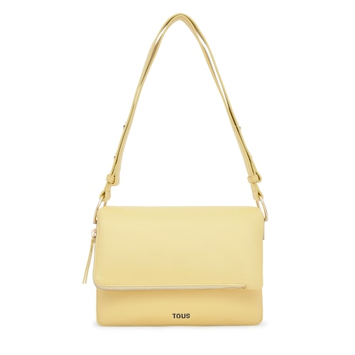 Bandolera mediana amarillo claro Audree Soft