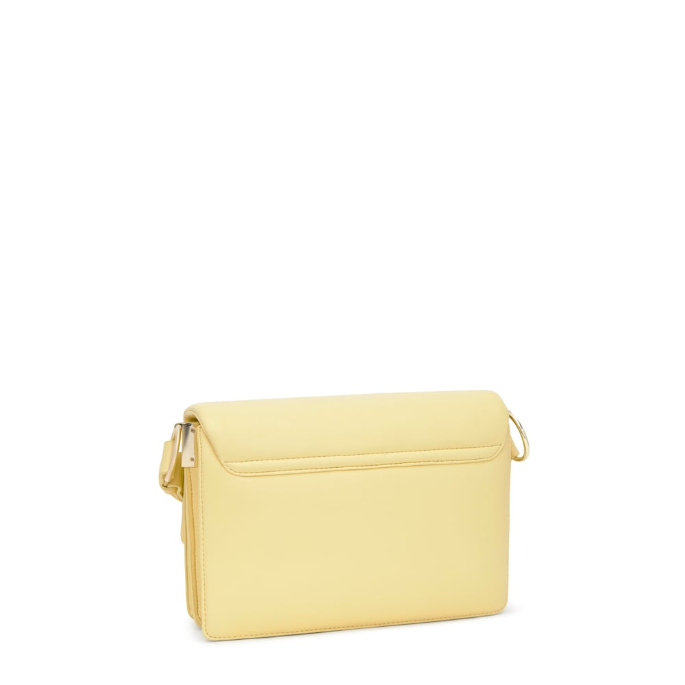 Bandolera mediana amarillo claro Audree Soft