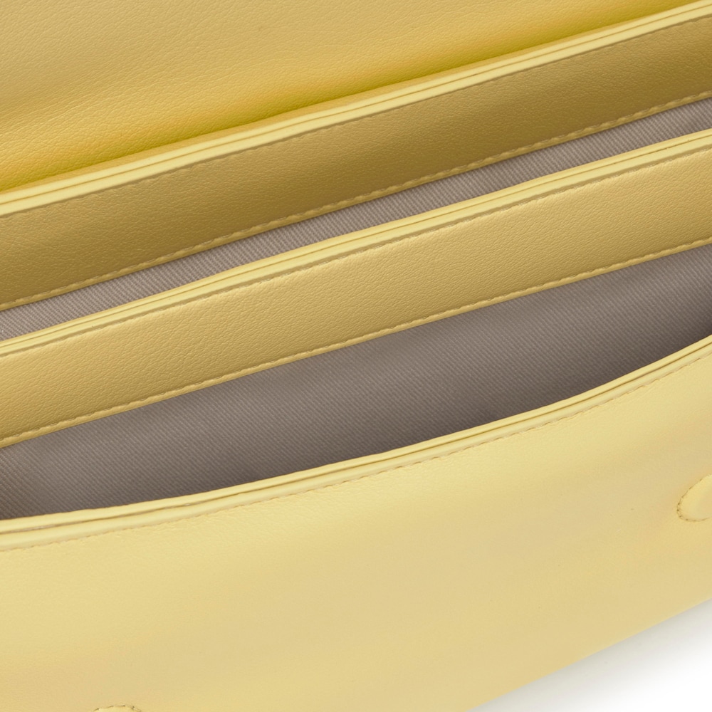 Bandolera mediana amarillo claro Audree Soft