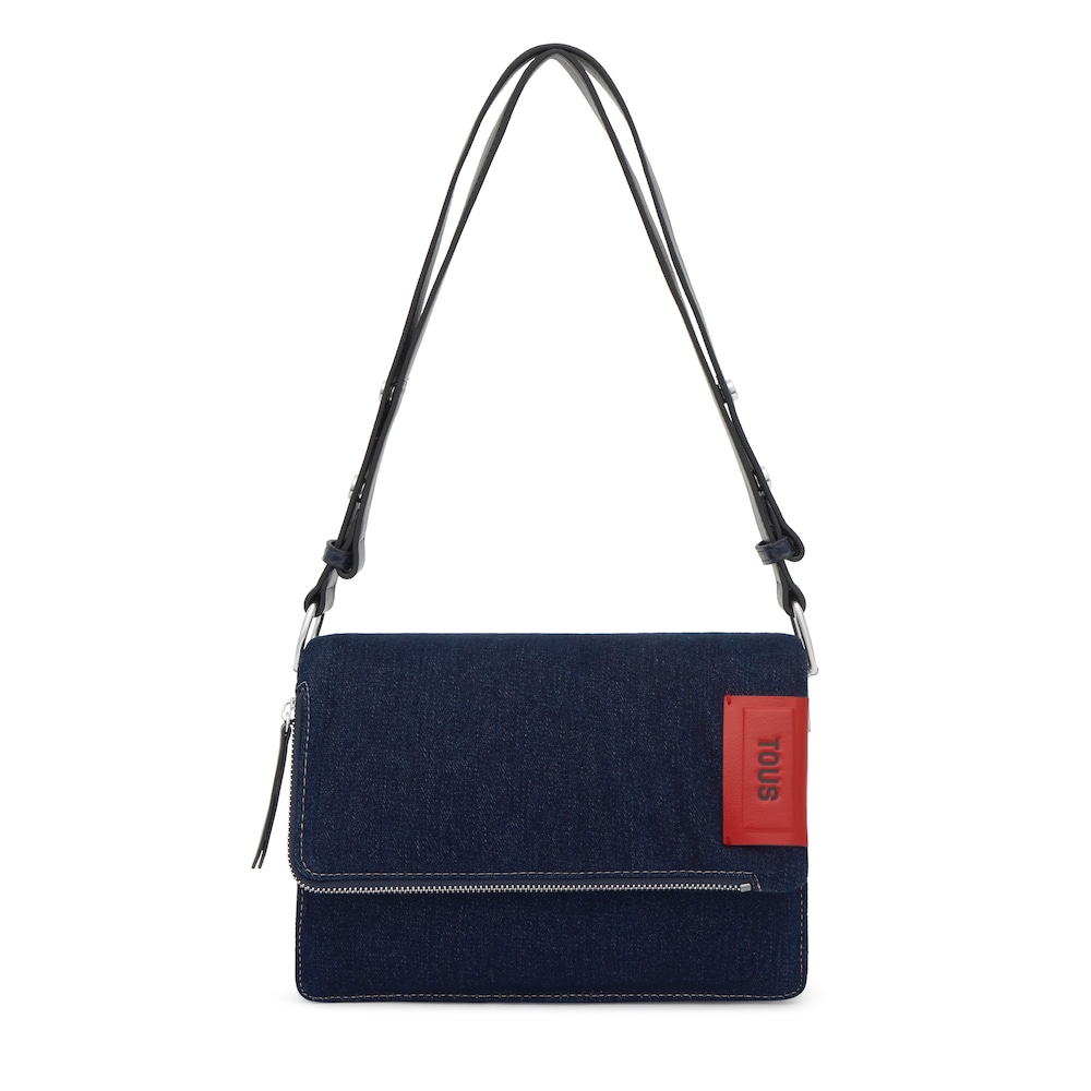 Bandolera mediana azul marino Audree Soft