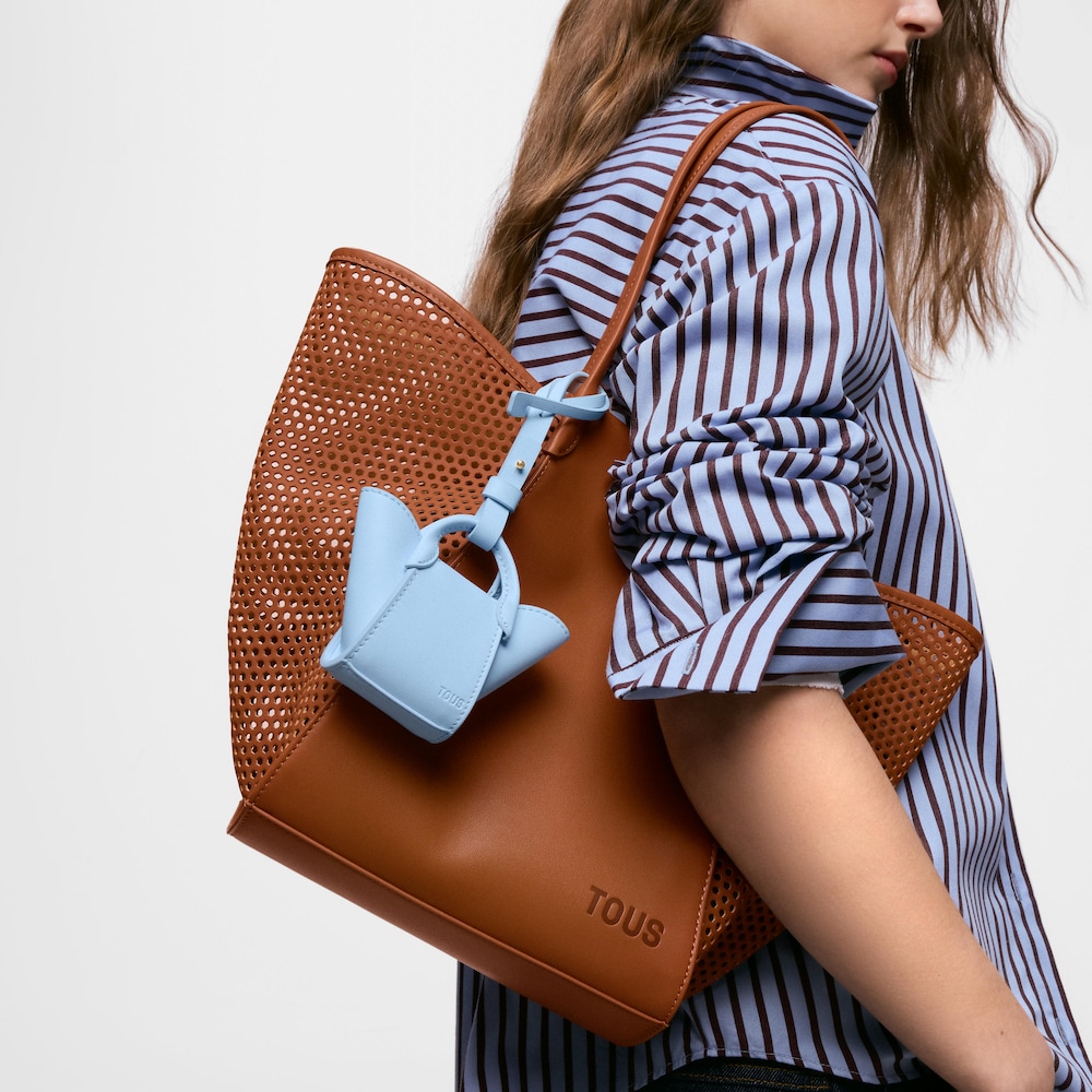 Błękitny Breloczek z charmsem z motywem tulipana TOUS Icons