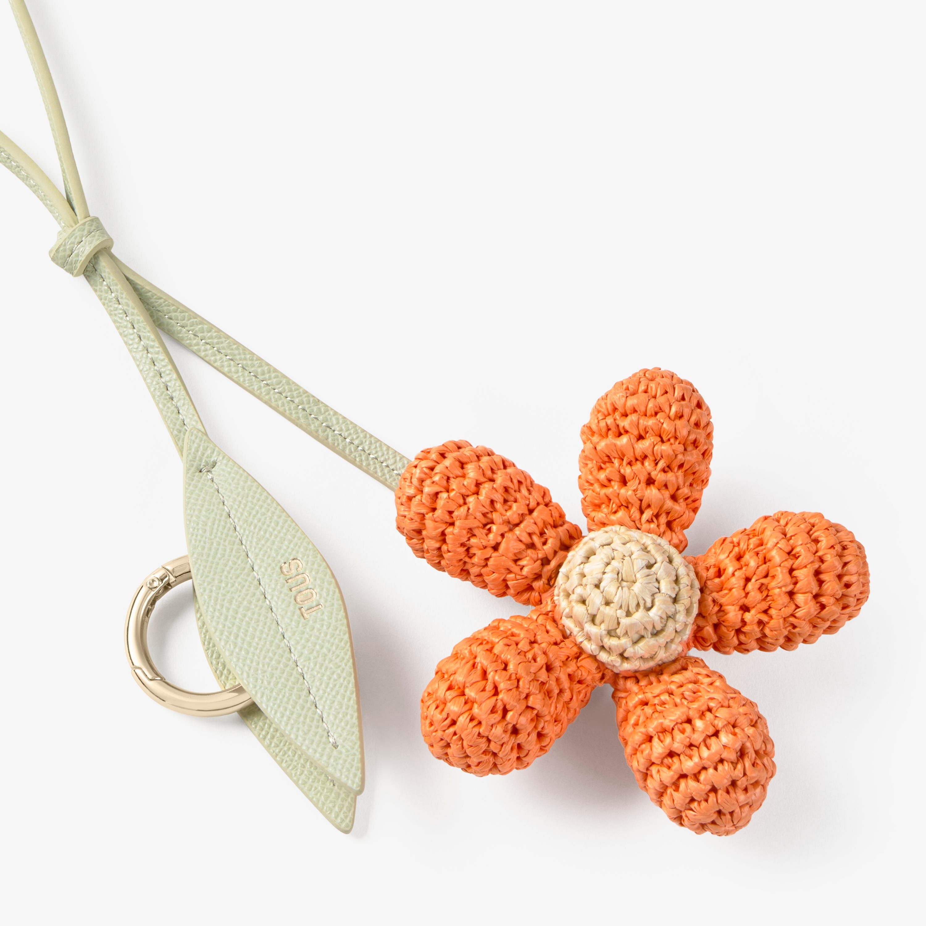Charm key ring with orange daisy TOUS Icons