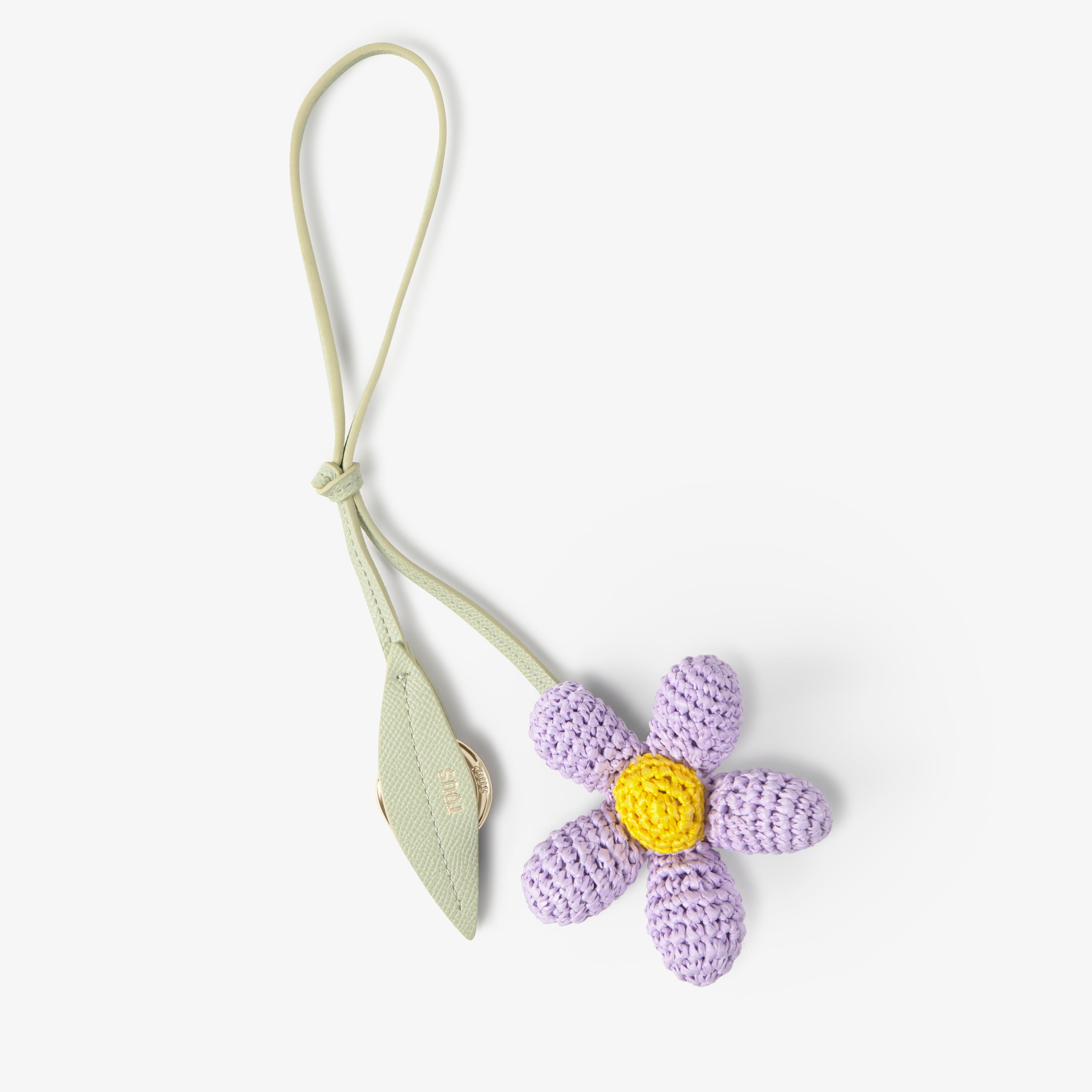 Charm key ring with mauve daisy TOUS Icons