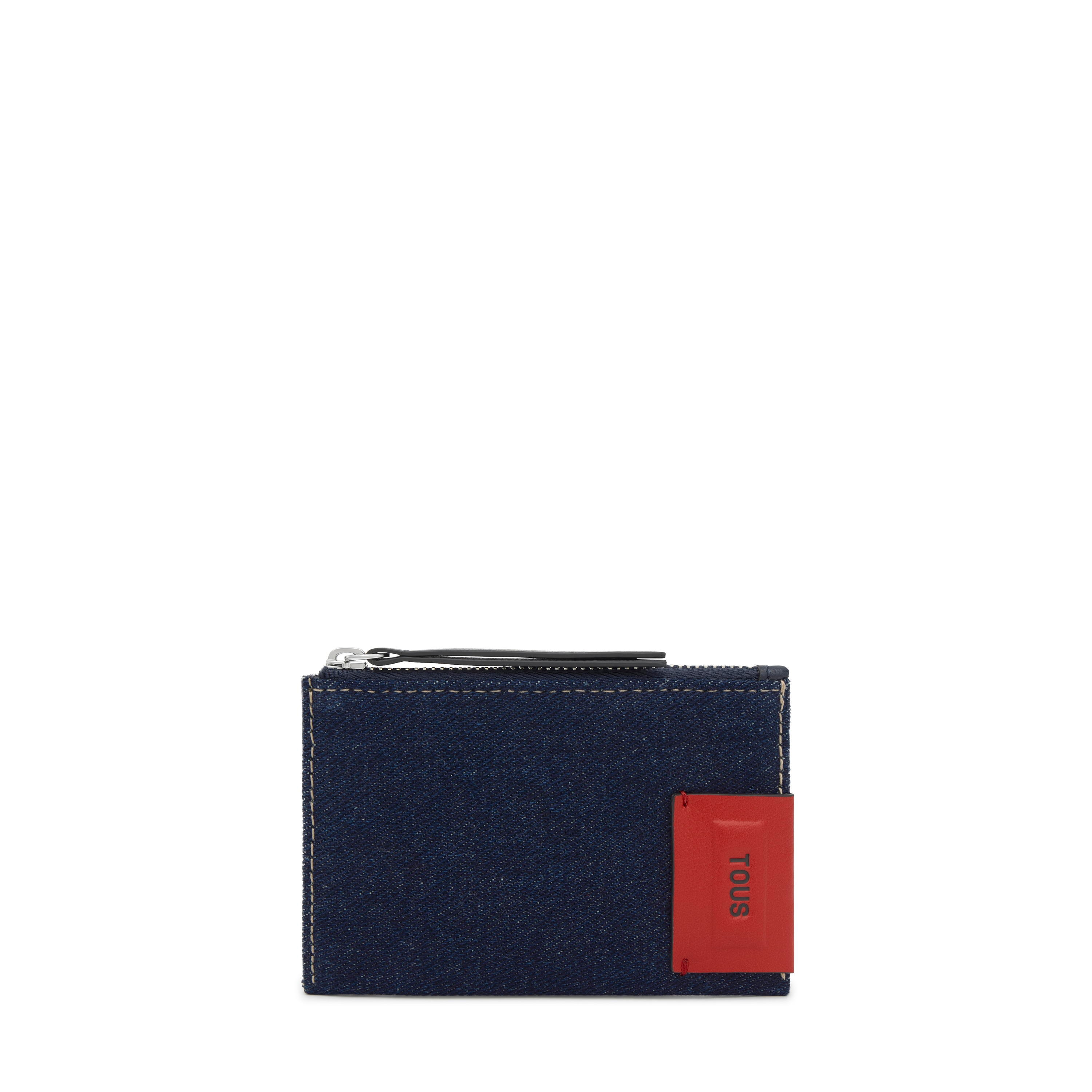 Navy blue Change purse-cardholder TOUS Audree Saffiano | TOUS