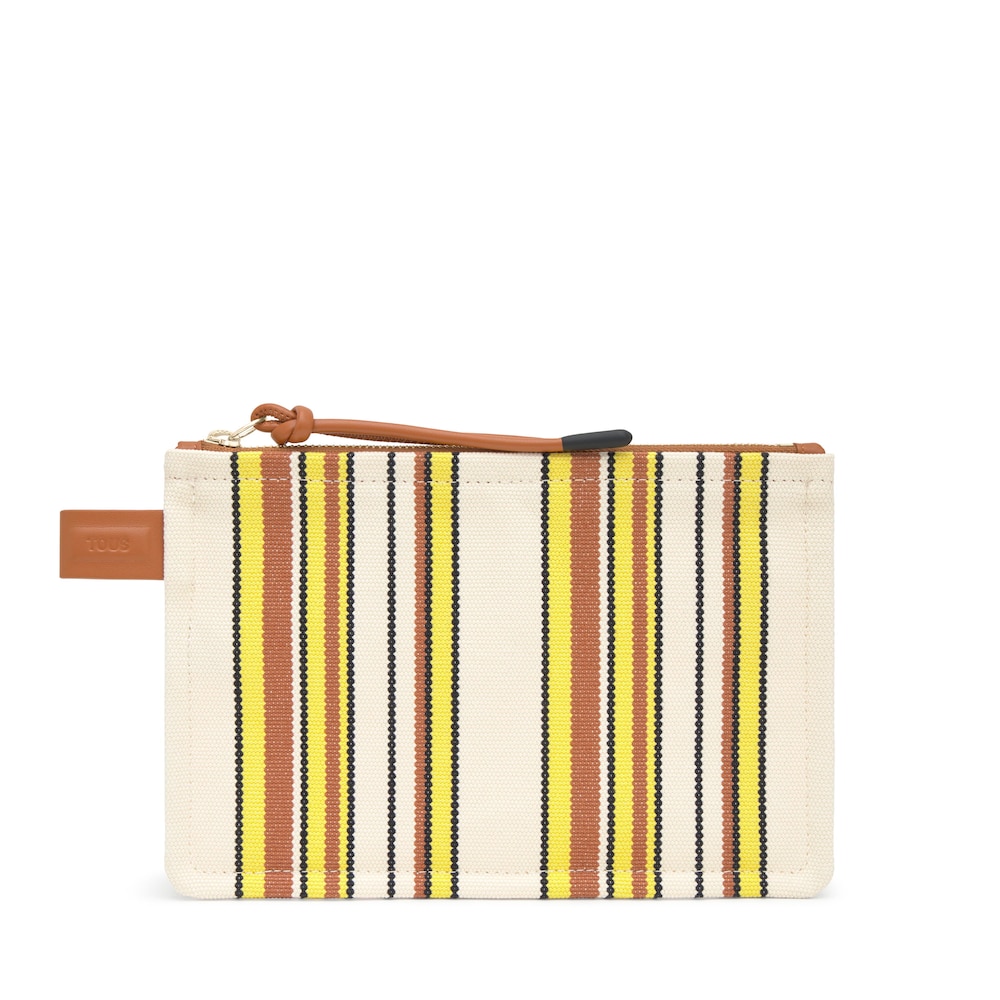 TOUS Tulip flat žlt&aacute; toaletn&aacute; ta&scaron;ka