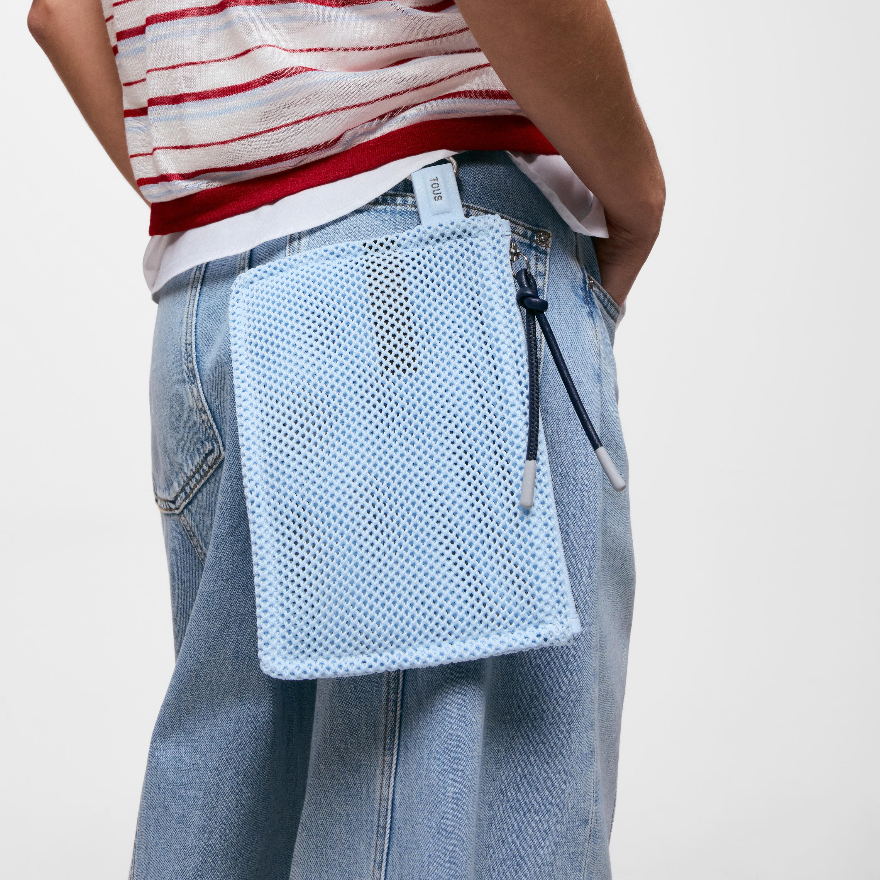 Flat sky blue Toiletry bag TOUS Tulip Mesh