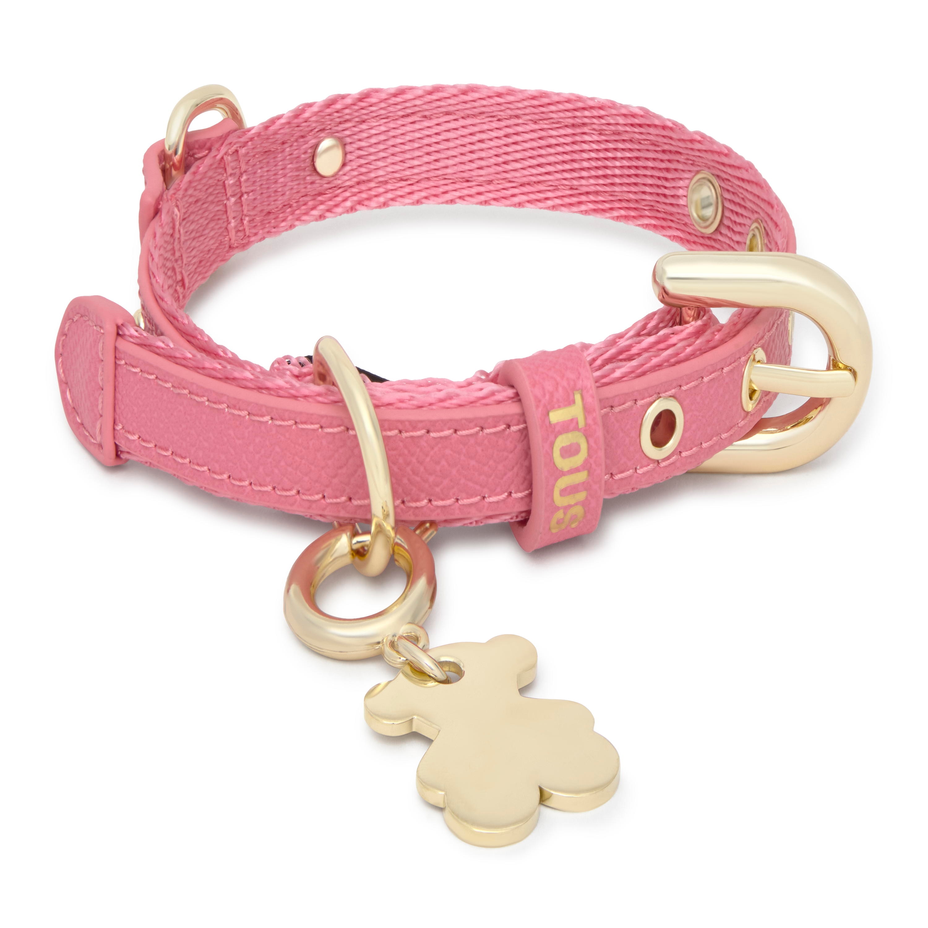 pink nylon Dog collar TOUS Dogs Jewelry
