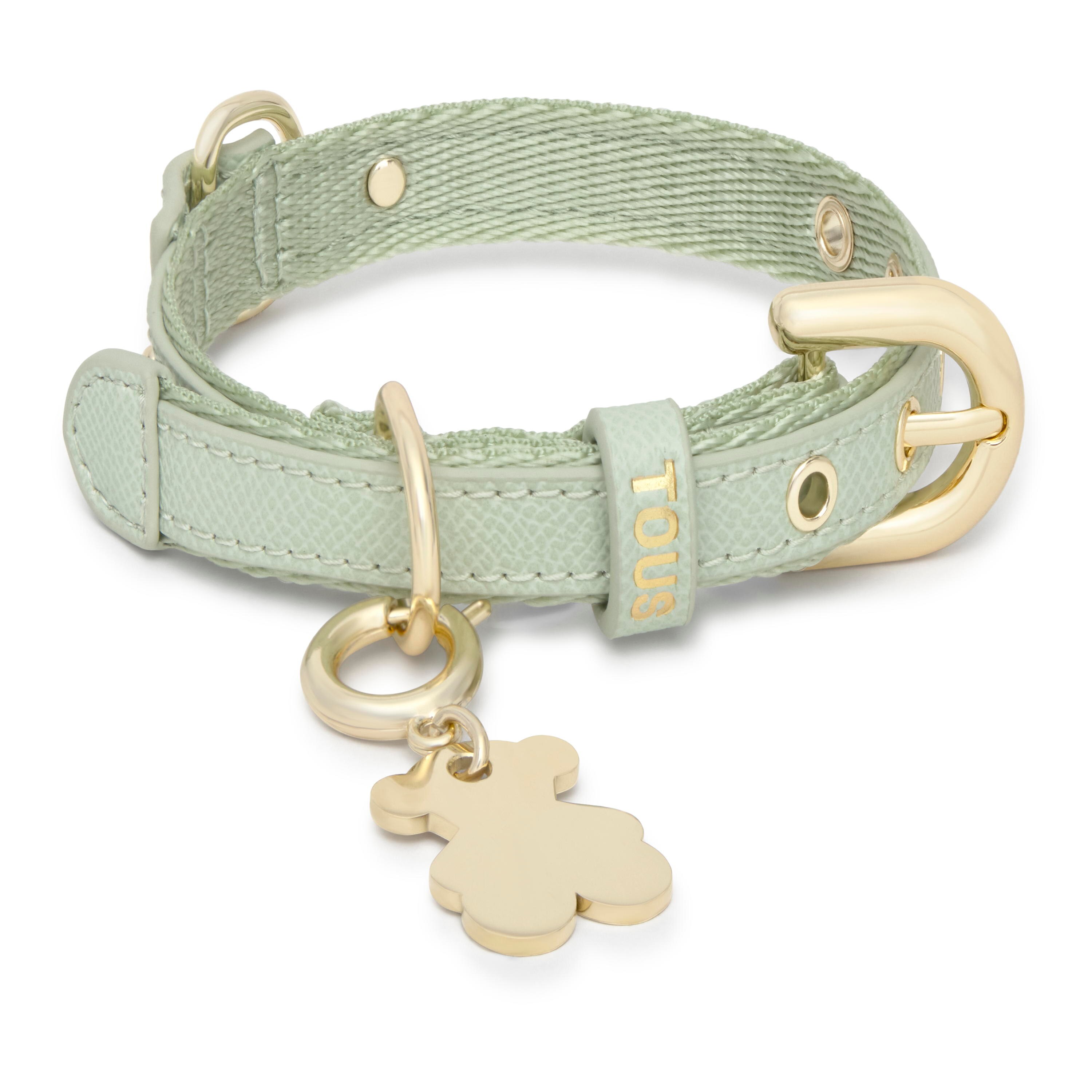 mint green nylon Dog collar TOUS Dogs Jewelry